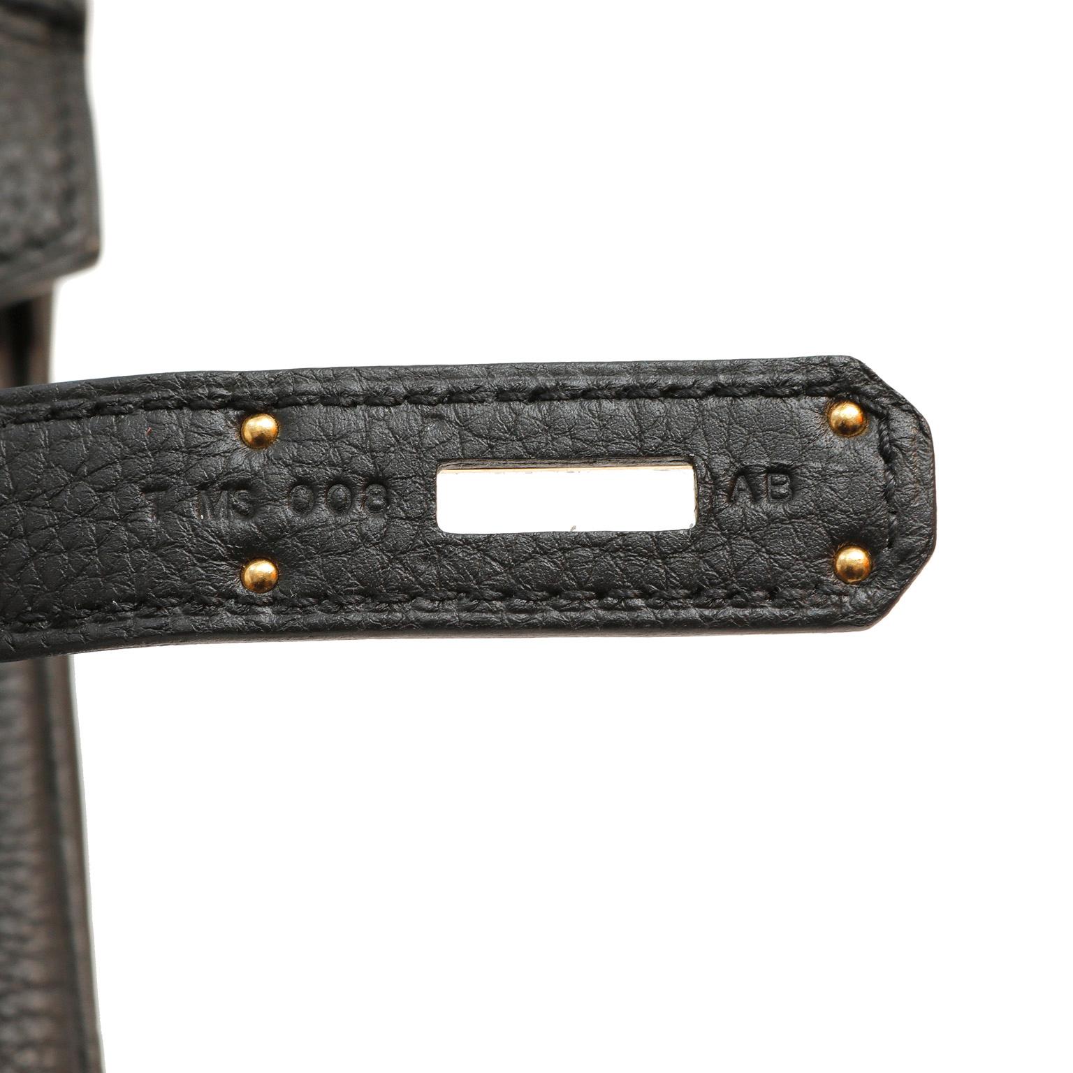 Hermès Black Togo Leather 35 cm Birkin with Gold Hardware In New Condition In Palm Beach, FL