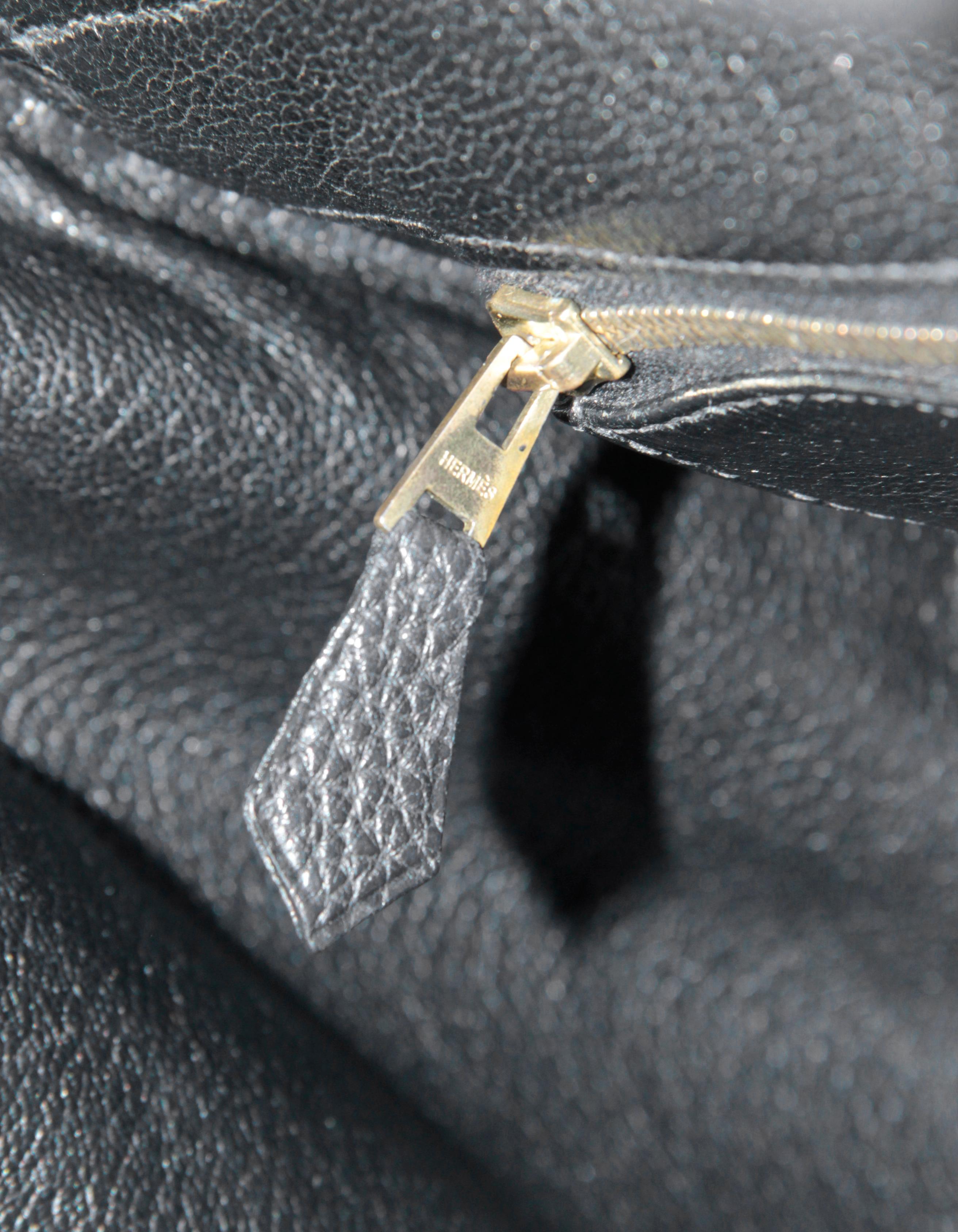 Hermes Black Togo Leather 35cm Birkin Bag GHW For Sale 8