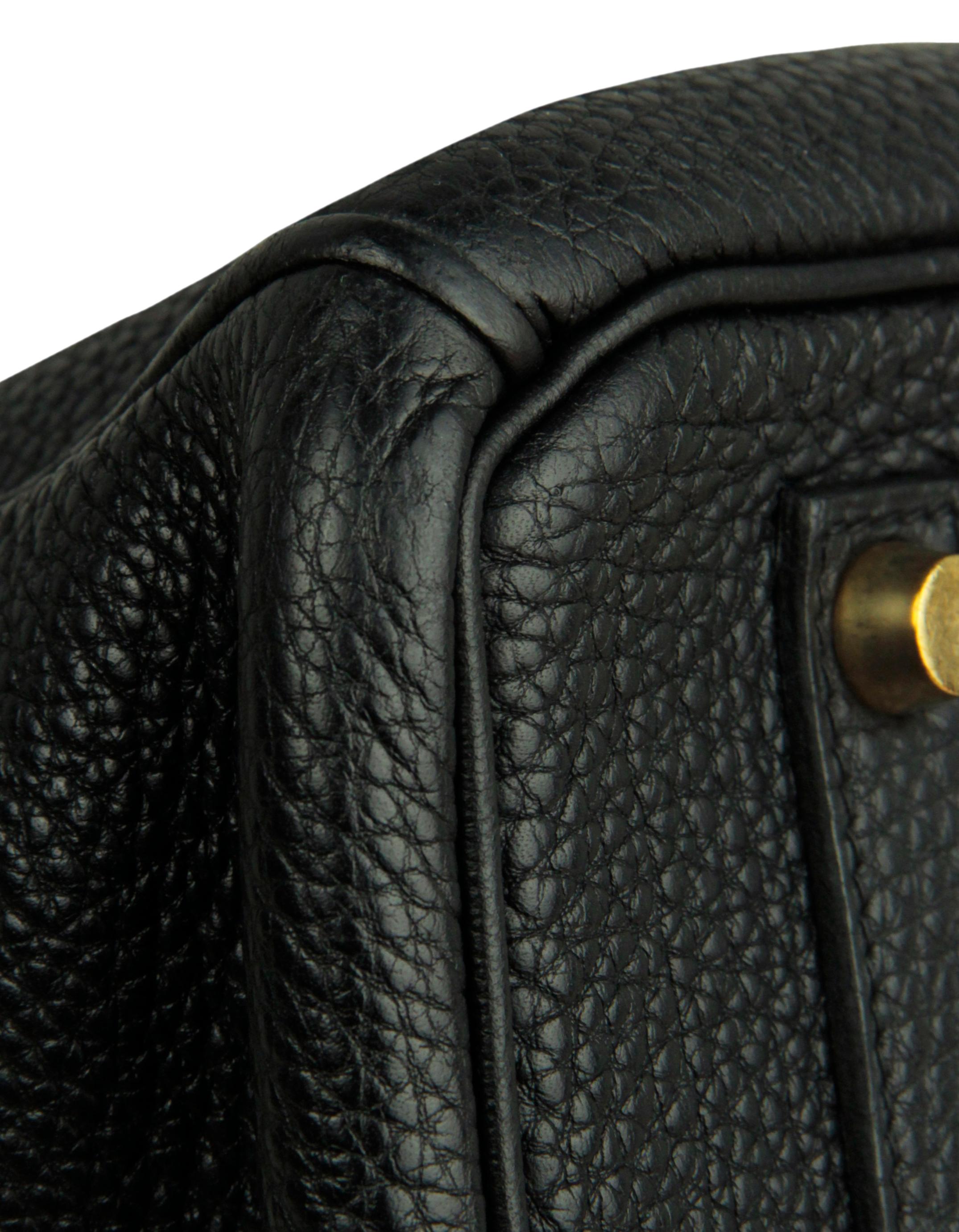 Hermes Black Togo Leather 35cm Birkin Bag GHW For Sale 2