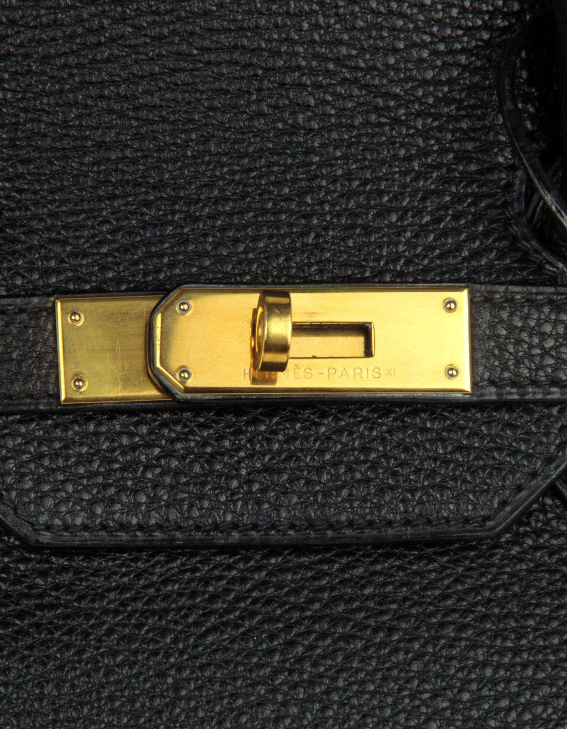 Hermes Black Togo Leather 35cm Birkin Bag GHW 4