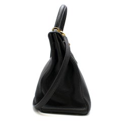 Hermes Black Togo Leather 35cm Sellier Kelly Bag