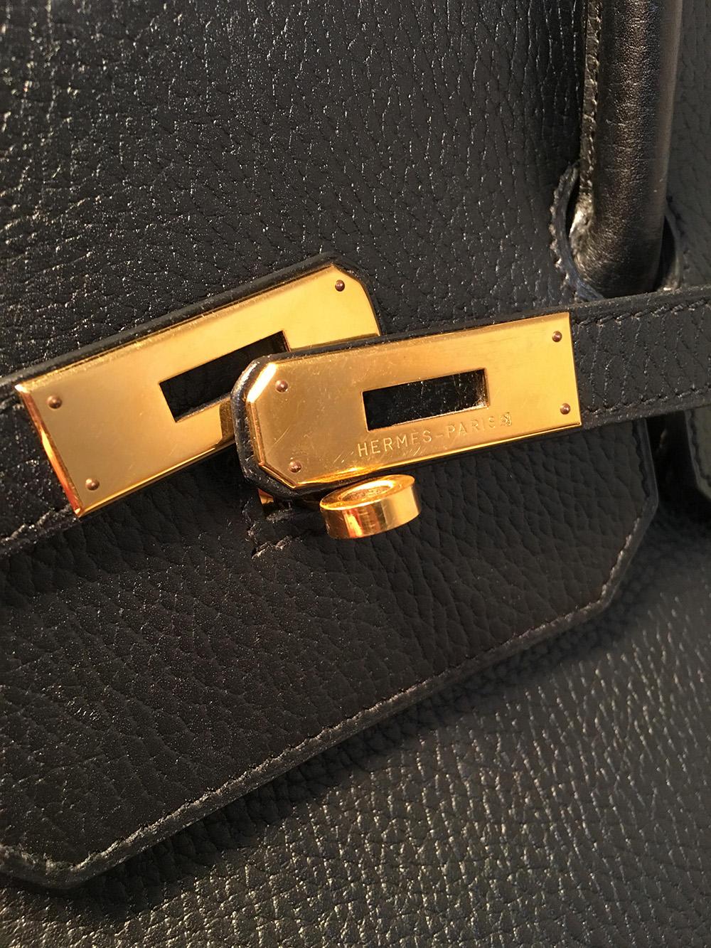Hermes Black Togo Leather 40cm Birkin Bag GHW 1
