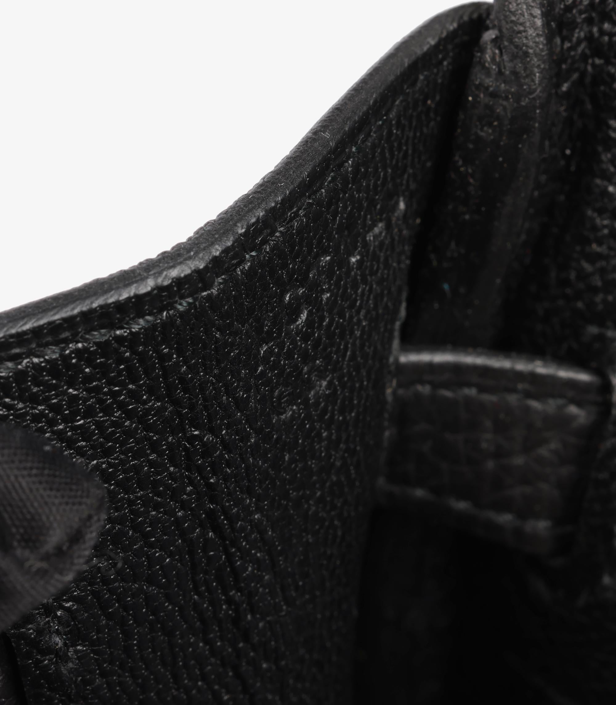 Hermès Black Togo Leather Birkin 25cm Retourne 6