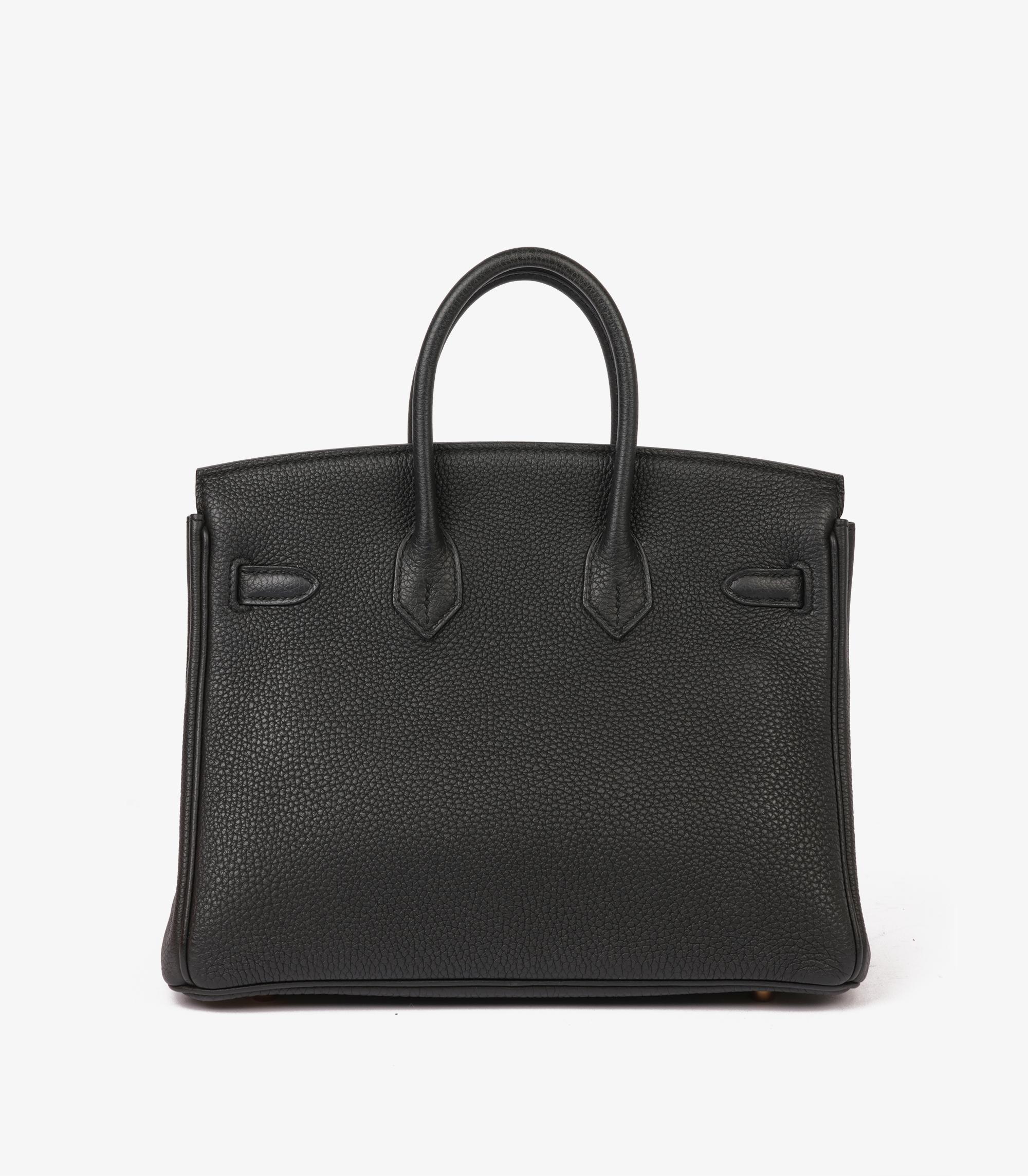 Hermès Black Togo Leather Birkin 25cm Retourne 1