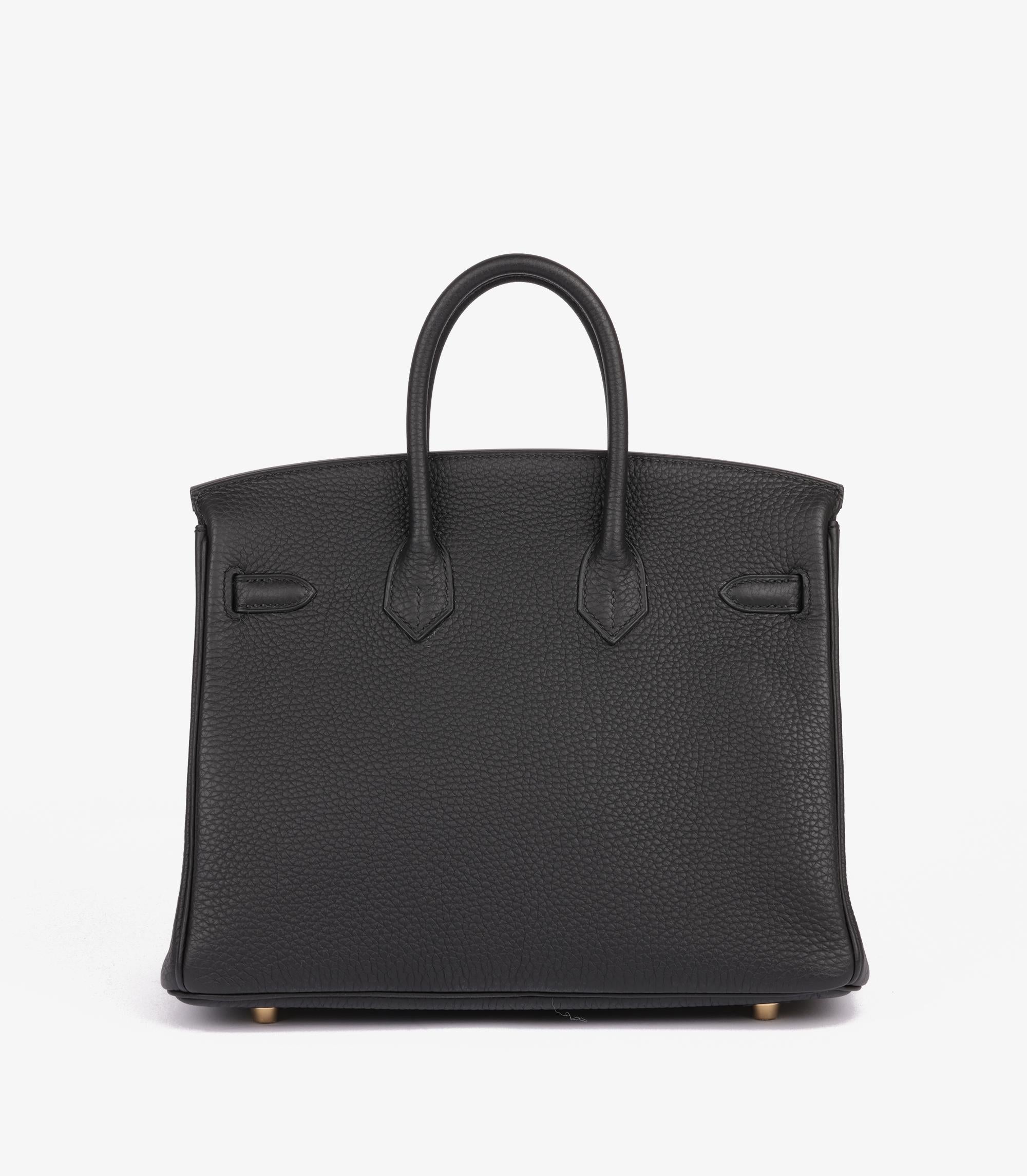 Hermès Black Togo Leather Birkin 25cm Retourne 2