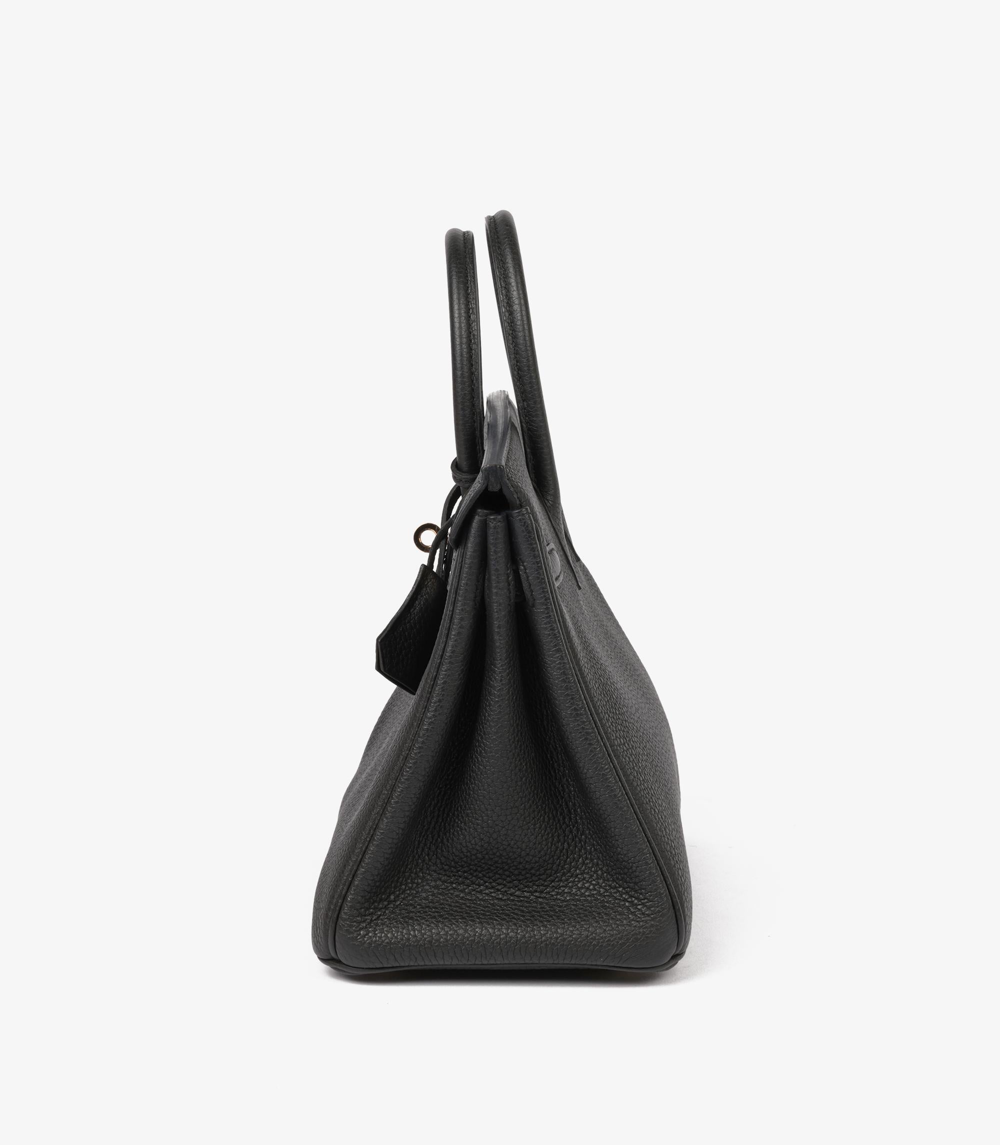 Hermès Black Togo Leather Birkin 25cm Retourne 2