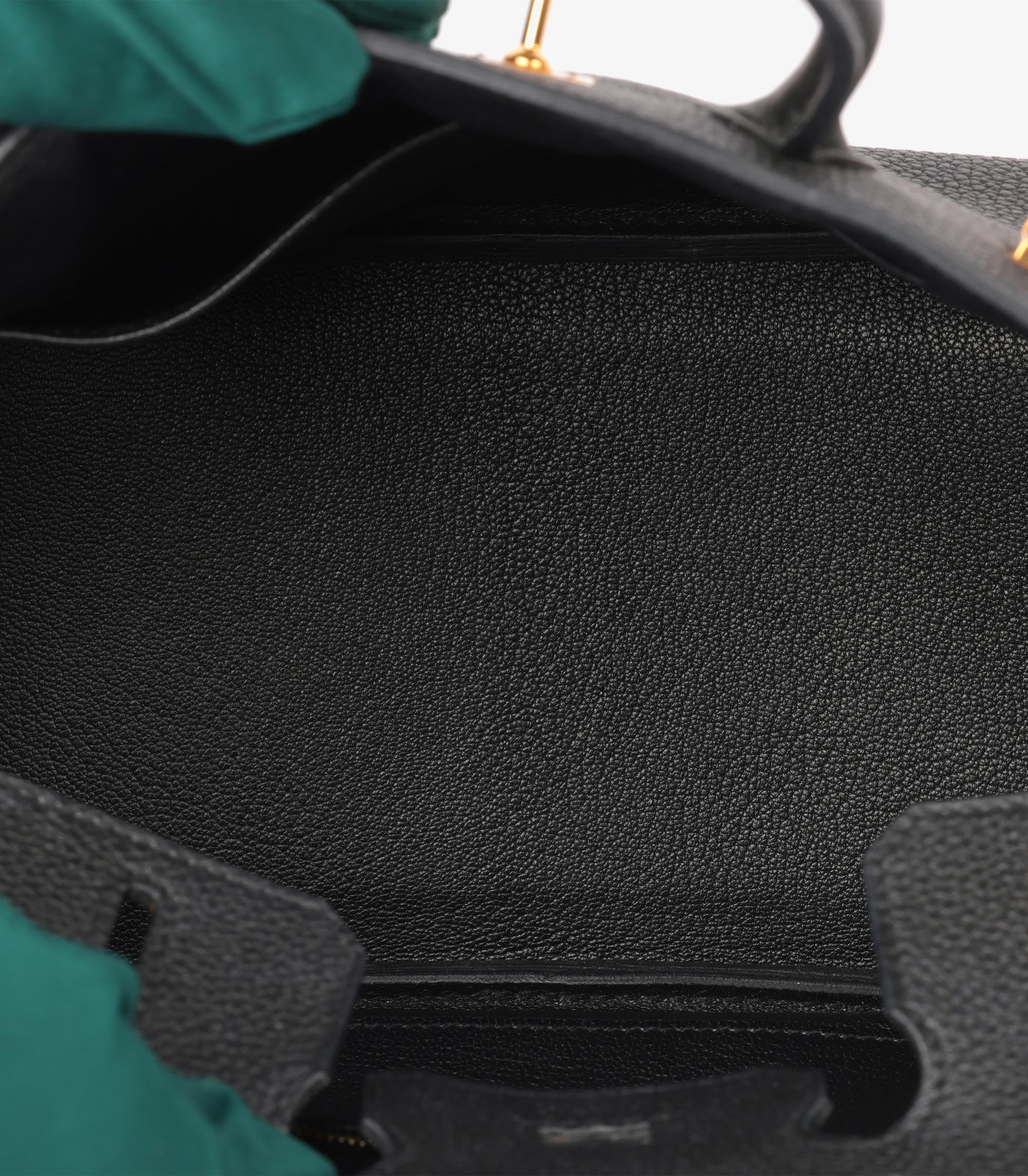 Hermès Black Togo Leather Birkin 25cm Retourne 5