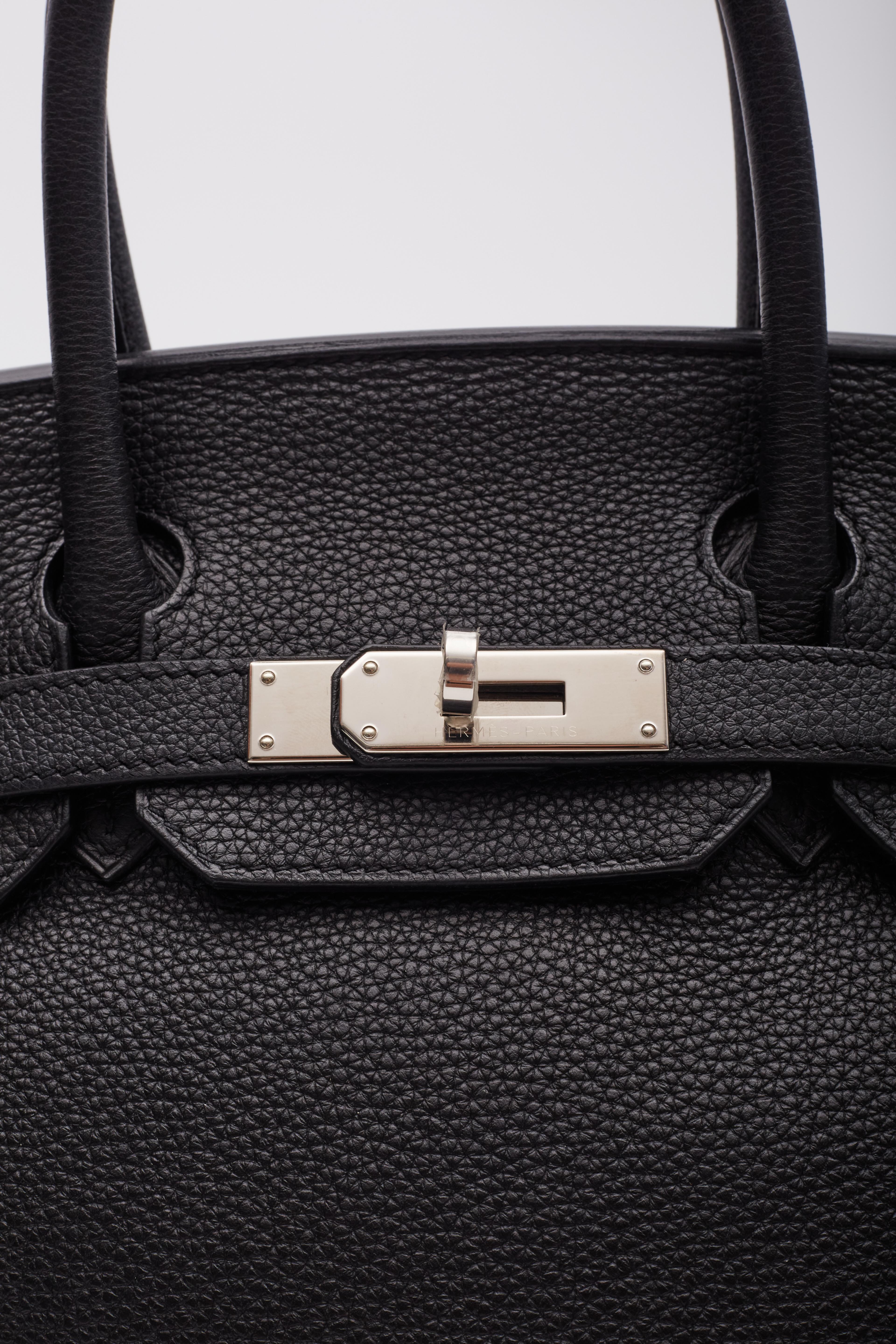 Hermes Black Togo Leather Birkin 30 Handbag 9