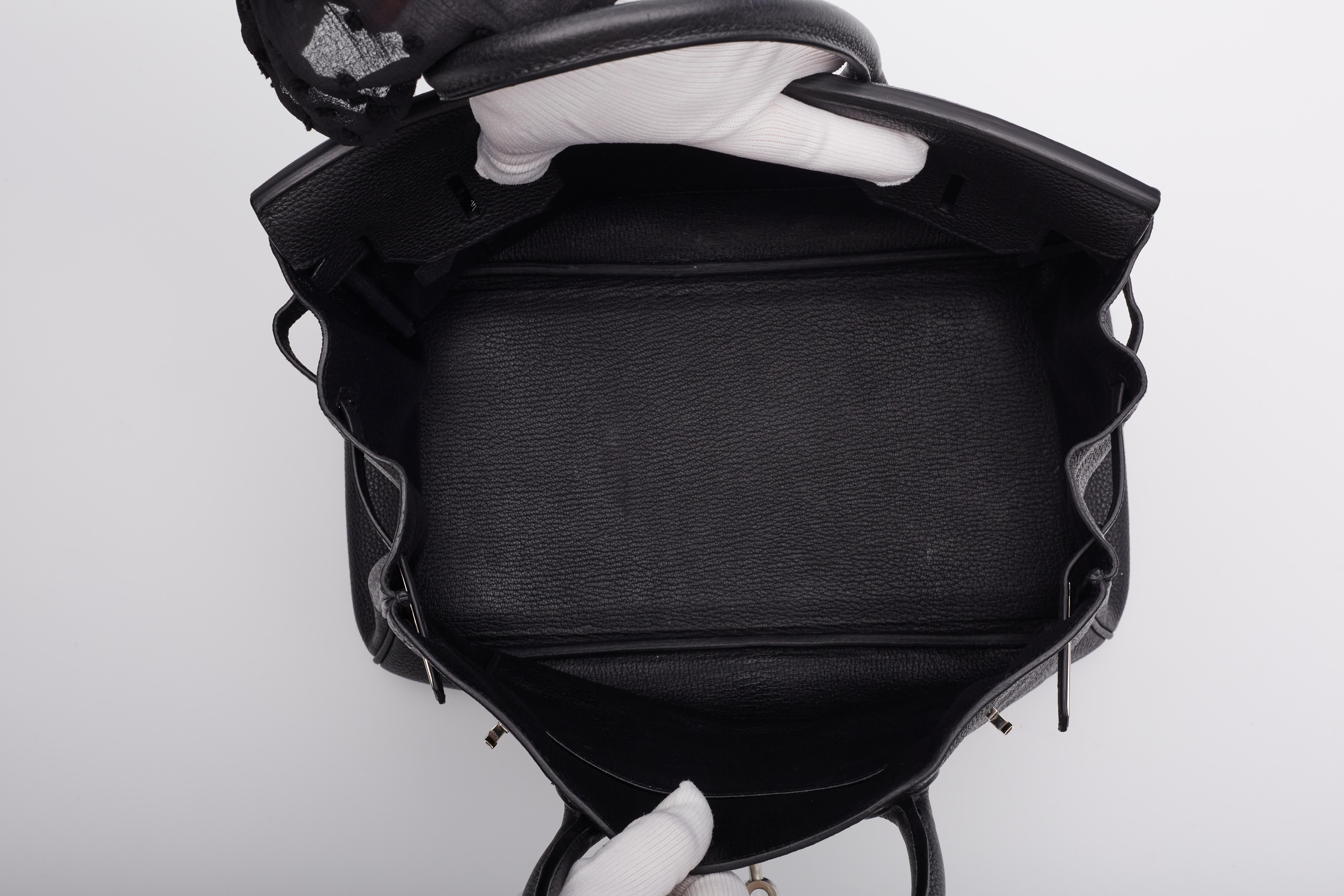 Hermes Black Togo Leather Birkin 30 Handbag 11