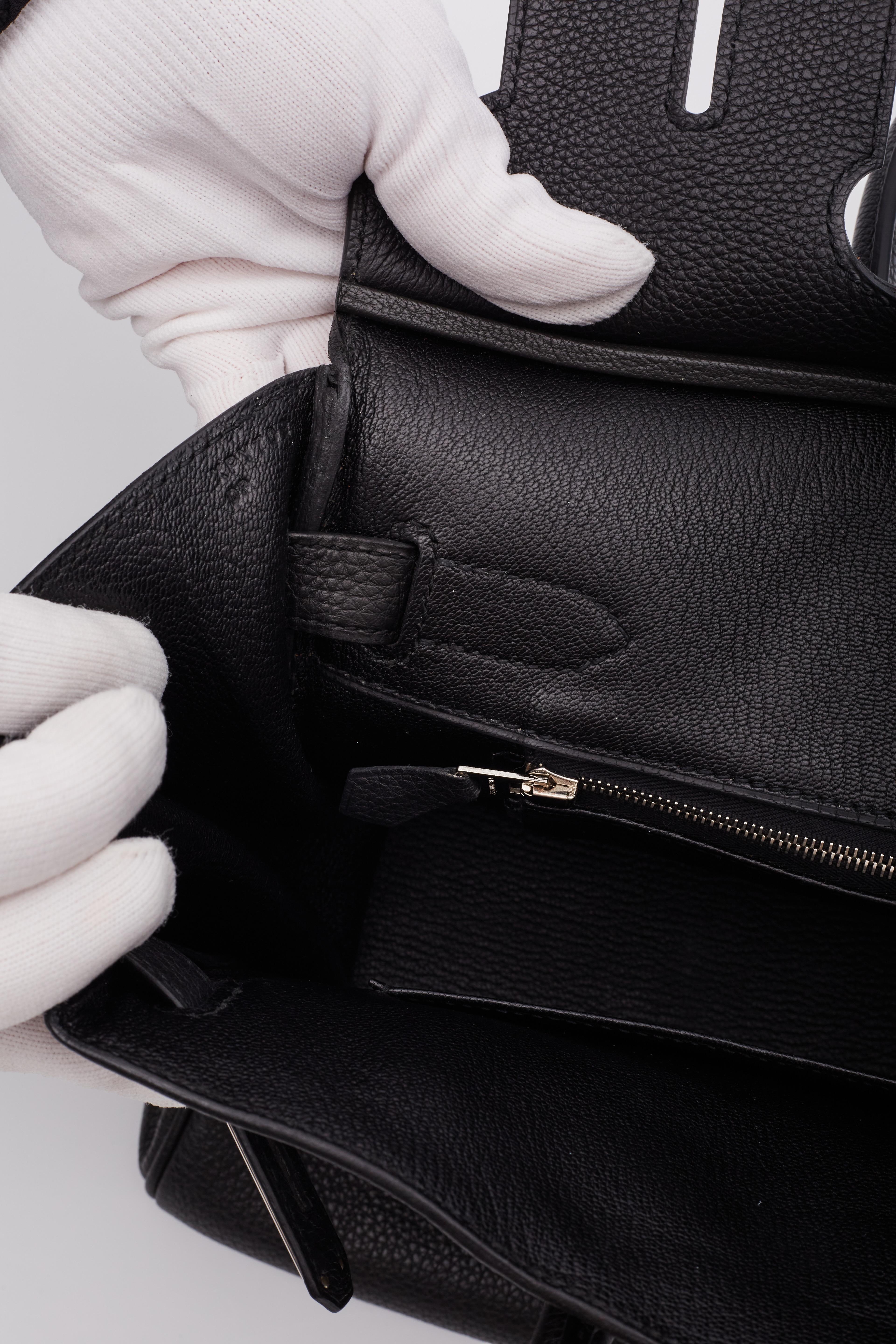 Hermes Black Togo Leather Birkin 30 Handbag 12