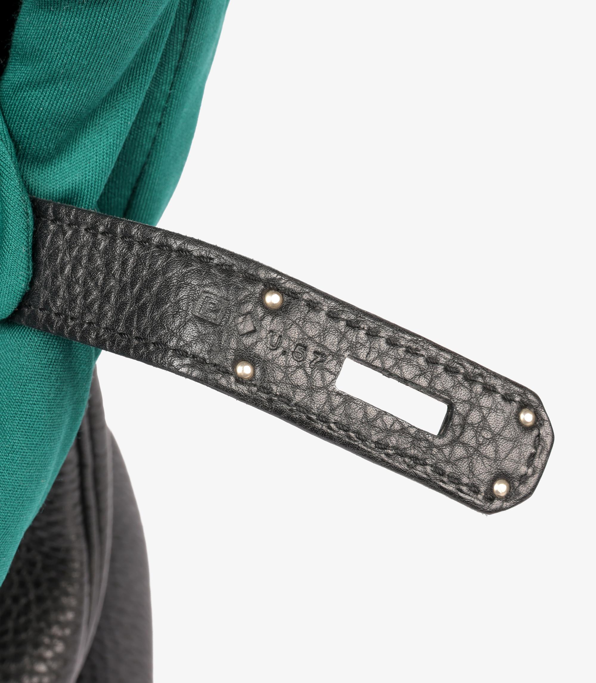 Hermès Birkin nera in pelle Togo 35cm Retourne 5