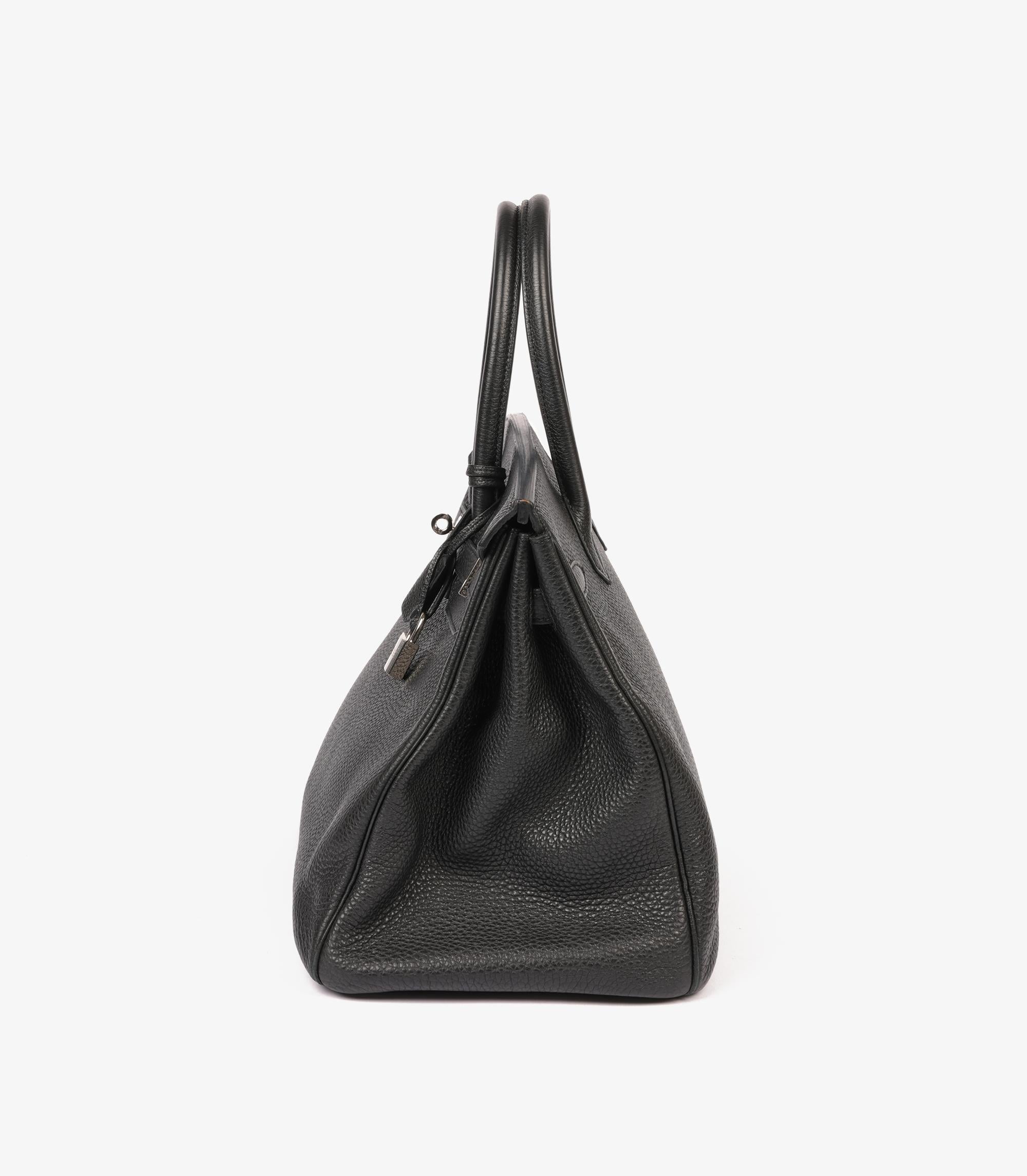 Hermès Birkin nera in pelle Togo 35cm Retourne 1