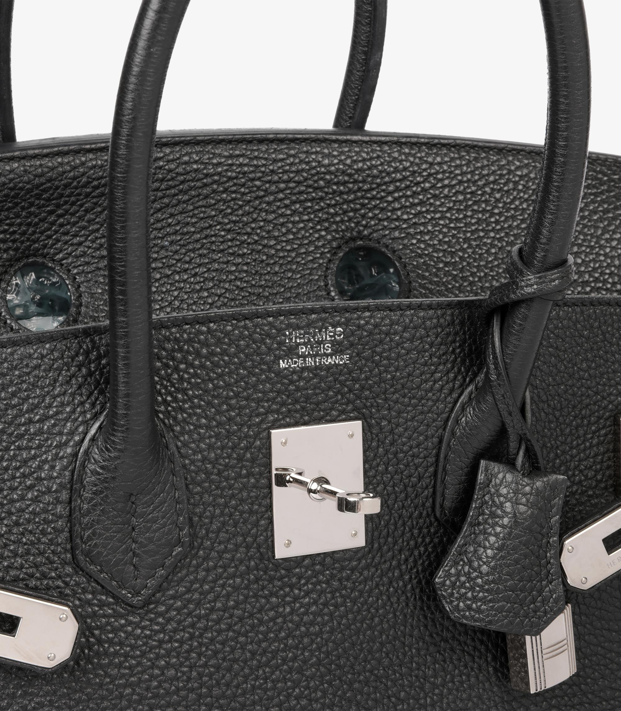 Hermès Birkin nera in pelle Togo 35cm Retourne 3