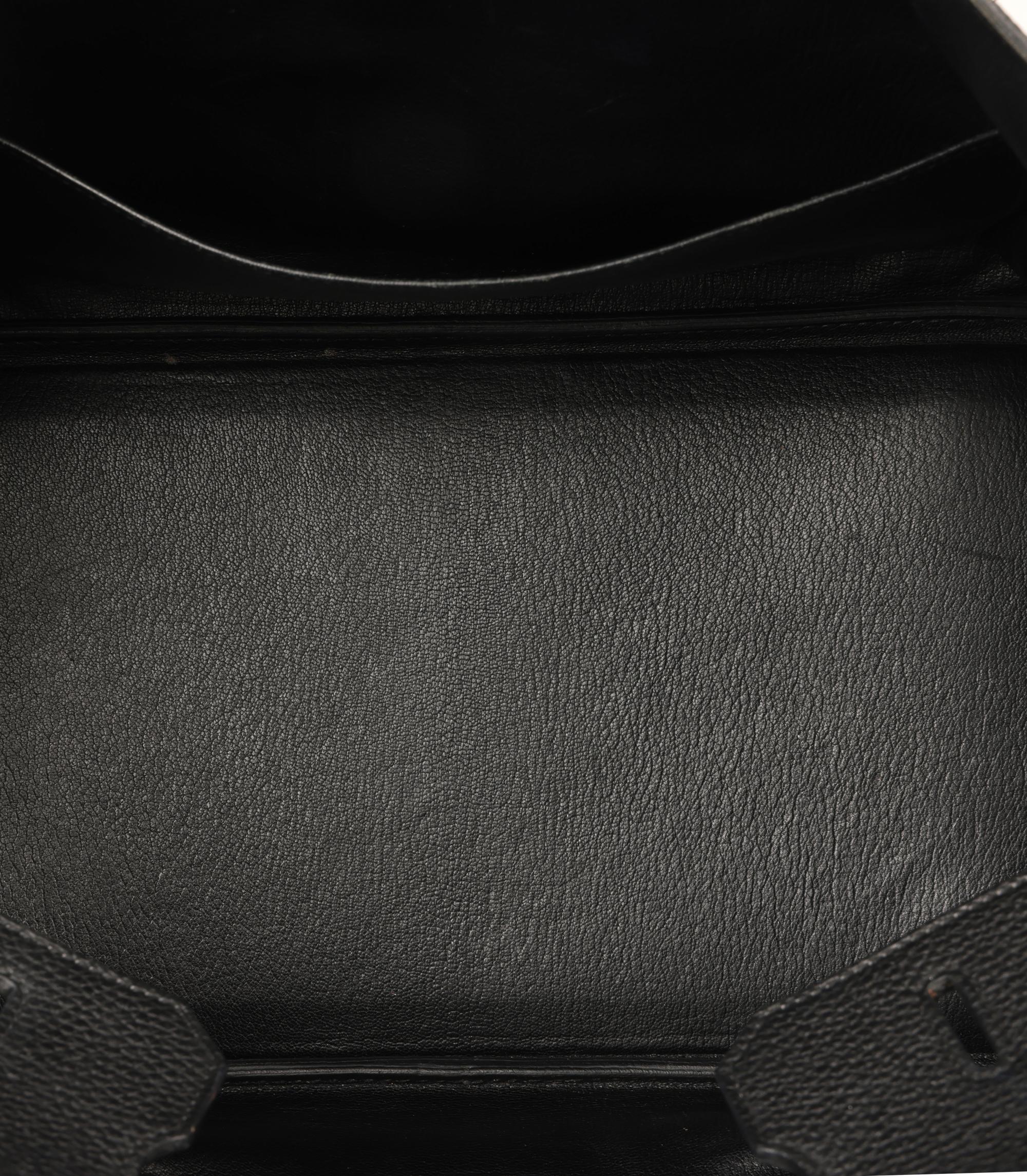 Hermès Birkin nera in pelle Togo 35cm Retourne 4