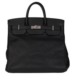 HERMÈS Birkin aus schwarzem Togoleder 40cm HAC