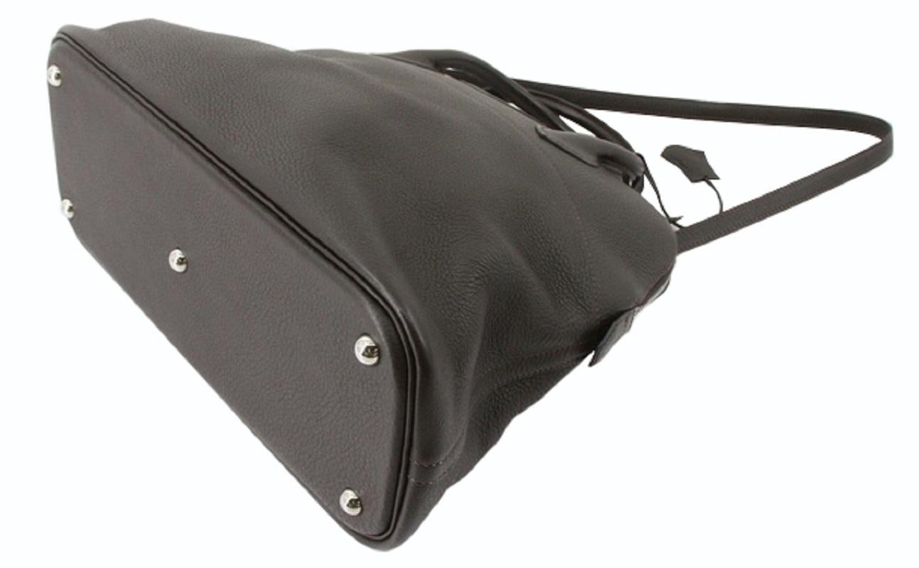 Hermes Black Togo Leather Bolide 35cm Shoulder Bag In Good Condition In Irvine, CA