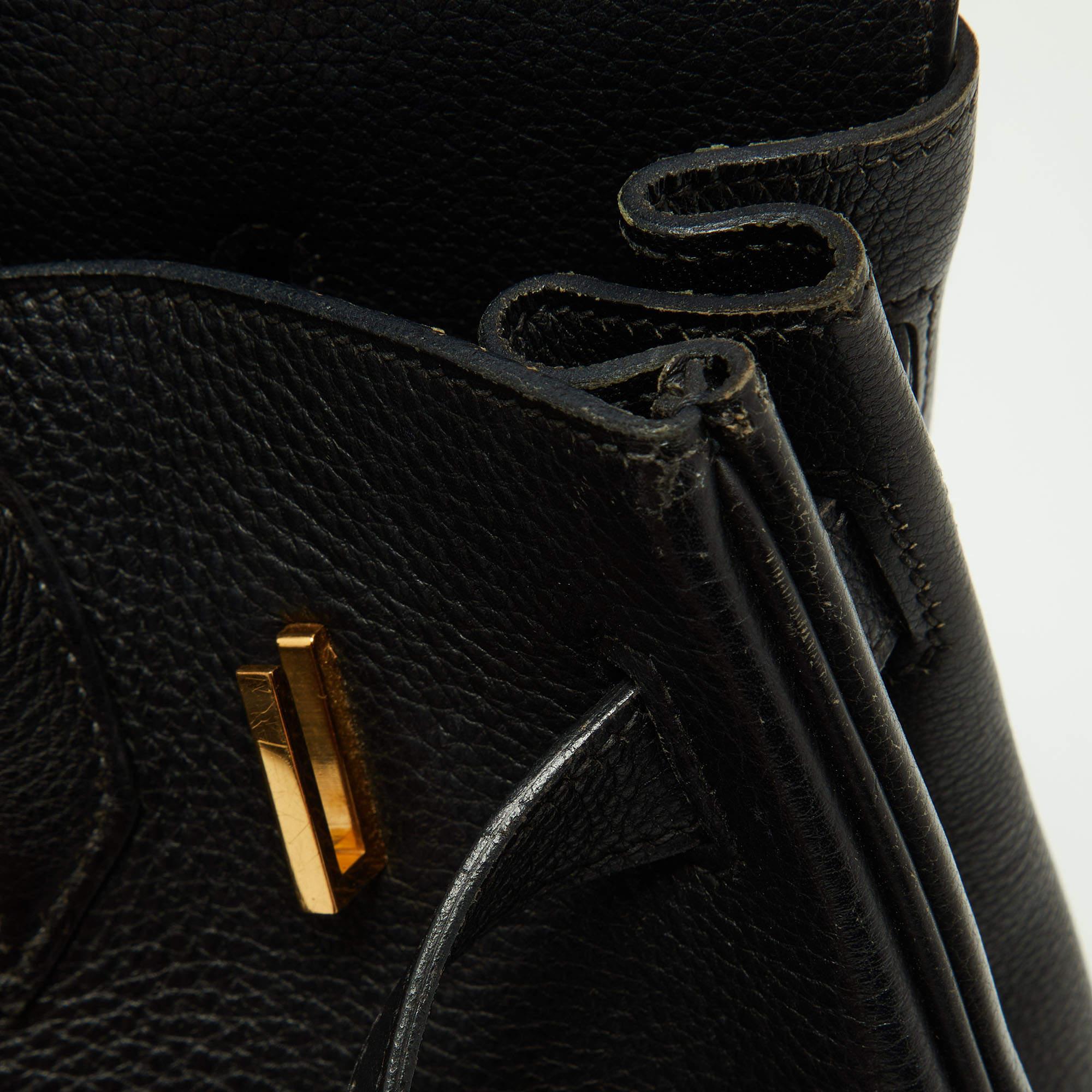 Hermès Black Togo Leather Gold Finish Birkin 30 Bag 11