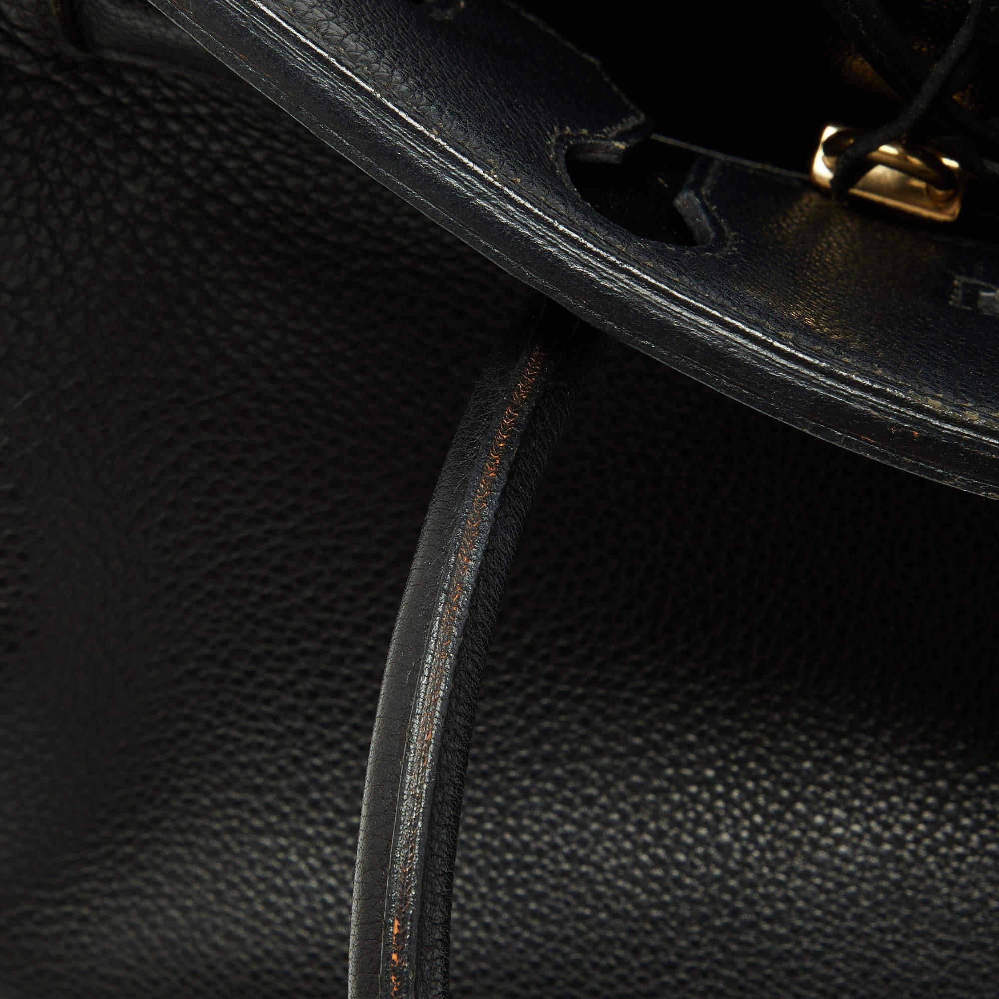 Hermès Black Togo Leather Gold Finish Birkin 30 Bag 15