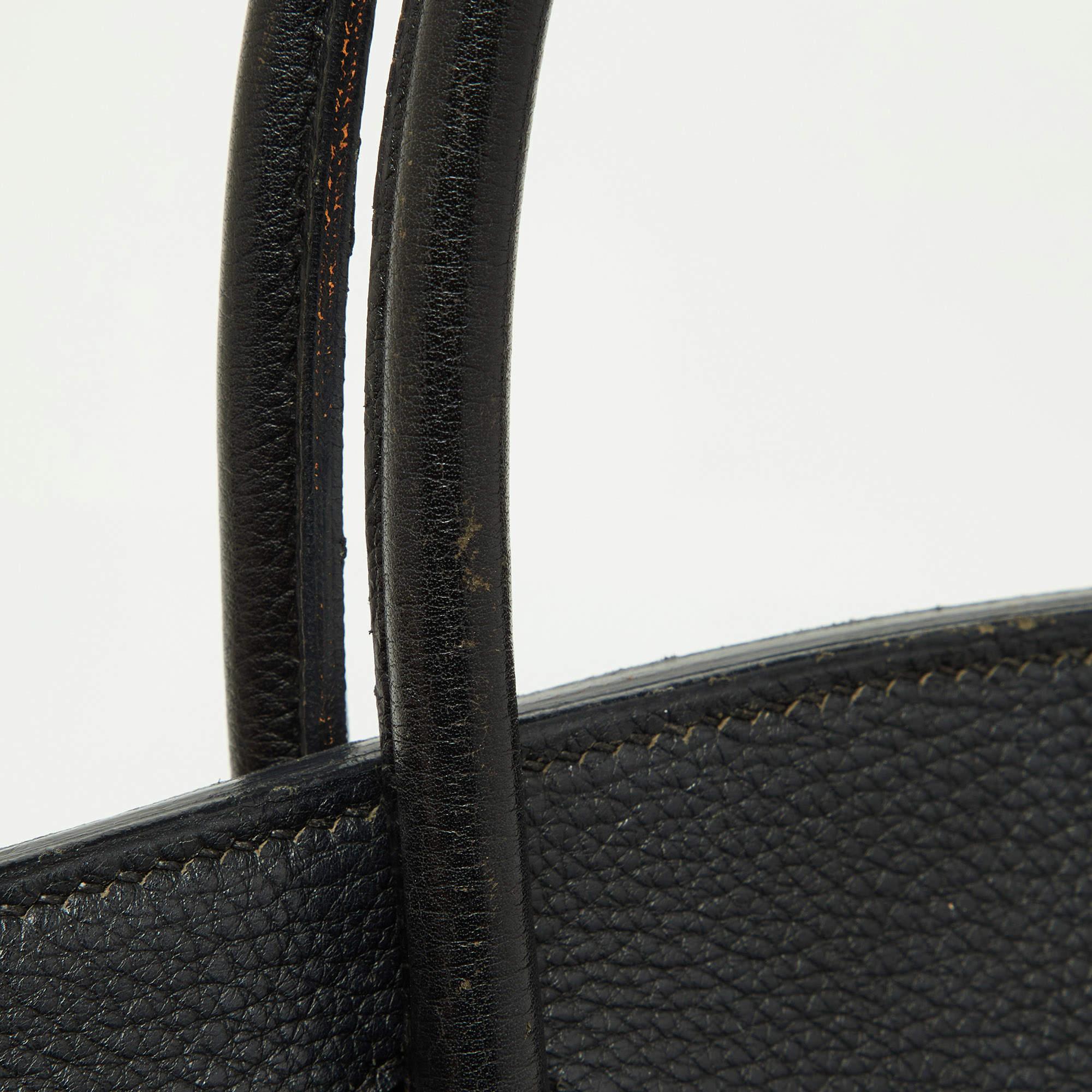 Hermès Black Togo Leather Gold Finish Birkin 30 Bag 5