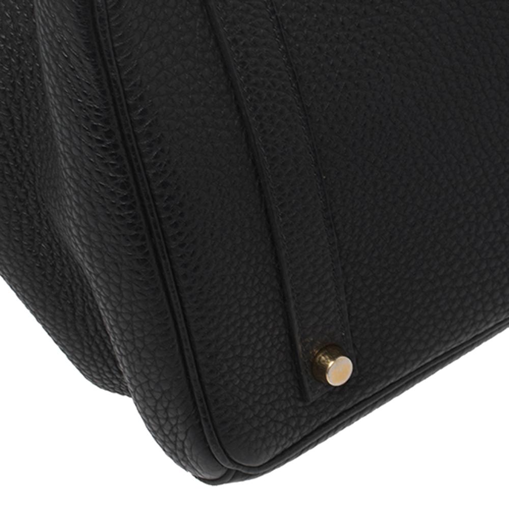 Women's Hermès Black Togo Leather Gold Finished Birkin 35 Bag