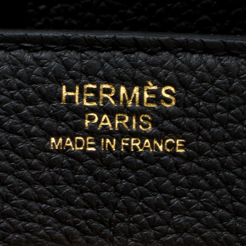 Women's Hermes Black Togo Leather Gold Hardware Birkin 30 Bag