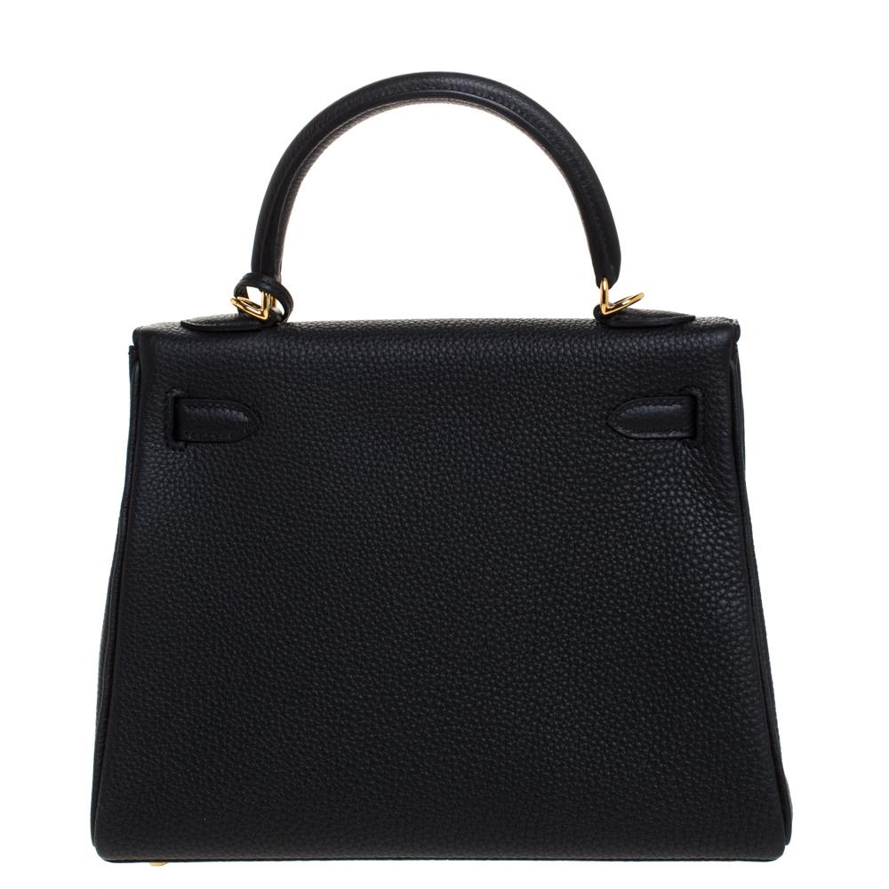 Inspired by none other than Grace Kelly of Monaco, Hermes Kelly is carefully hand-stitched to perfection. This Kelly is crafted from Togo leather and has gold-tone hardware. The bag comes with a turn-lock closure, single top rolled leather handle