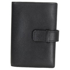 HERMES black Togo leather JURA Bi-Fold Wallet