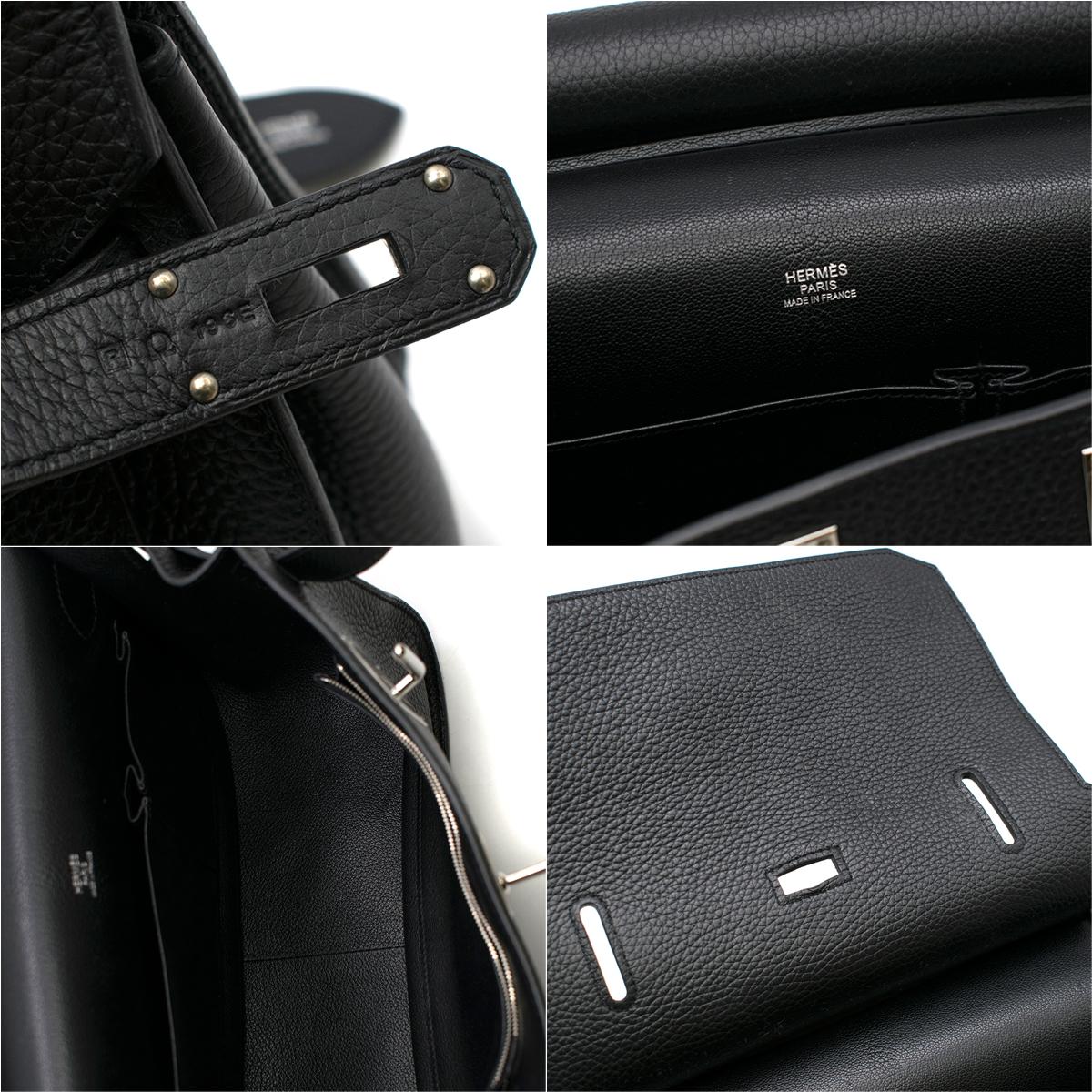 Hermes Black Togo Leather Jypsiere 34 Bag For Sale 5