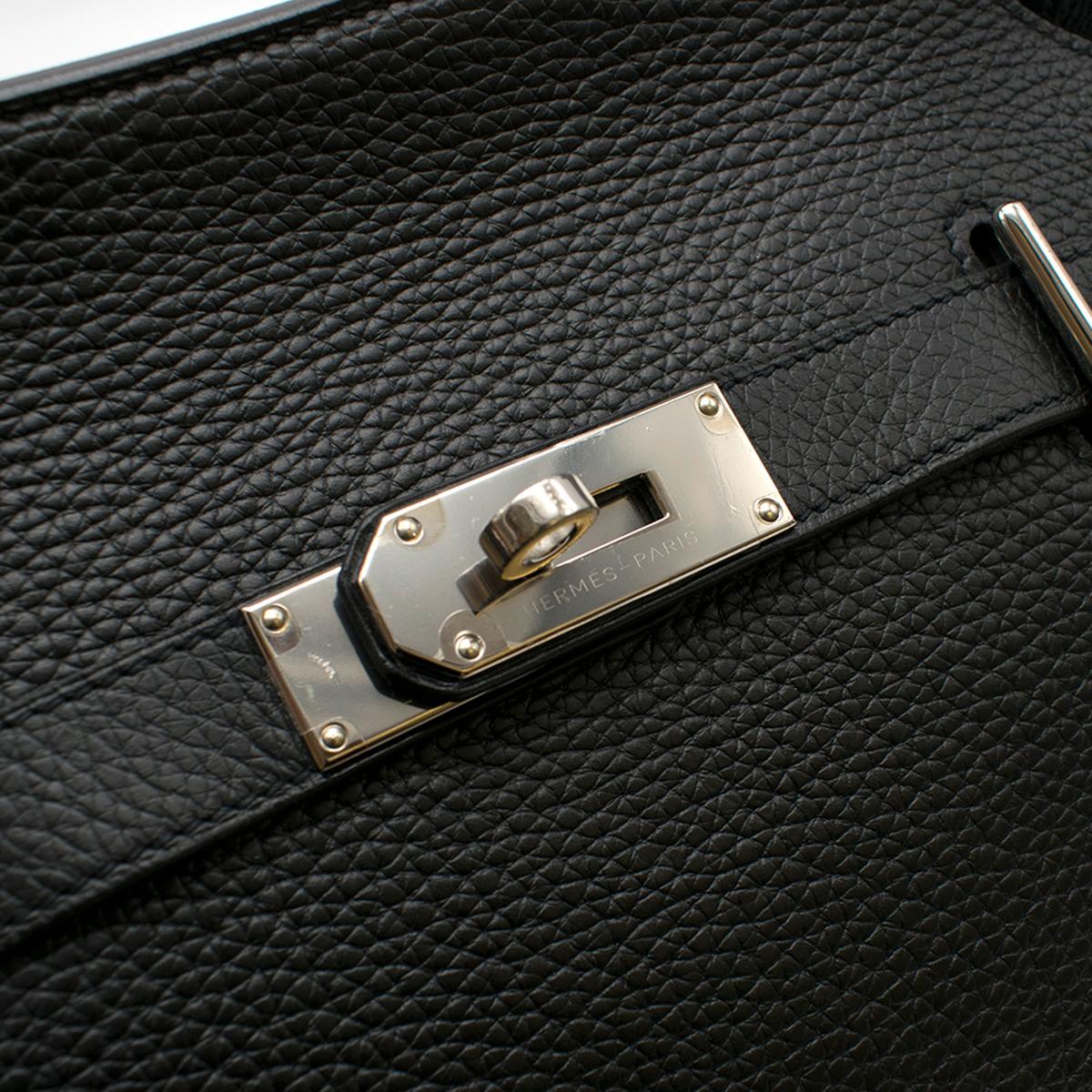 Hermes Black Togo Leather Jypsiere 34 Bag For Sale 2