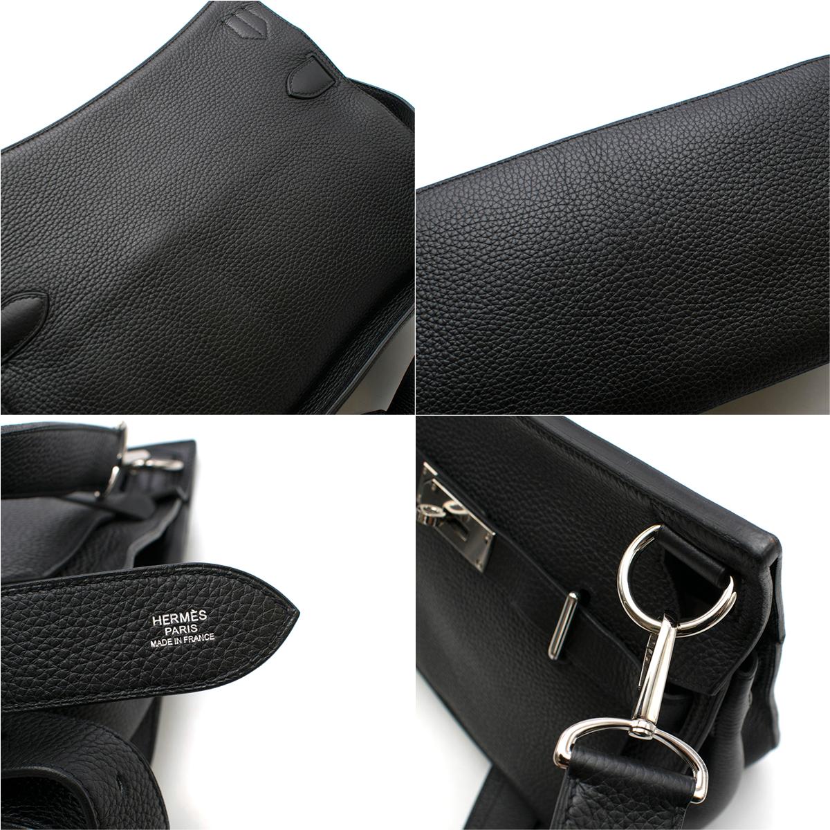 Hermes Black Togo Leather Jypsiere 34 Bag For Sale 4