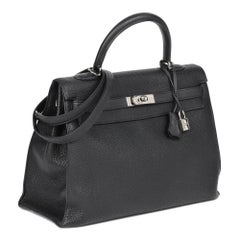 Hermès Black Togo Leather Kelly 35cm Sellier