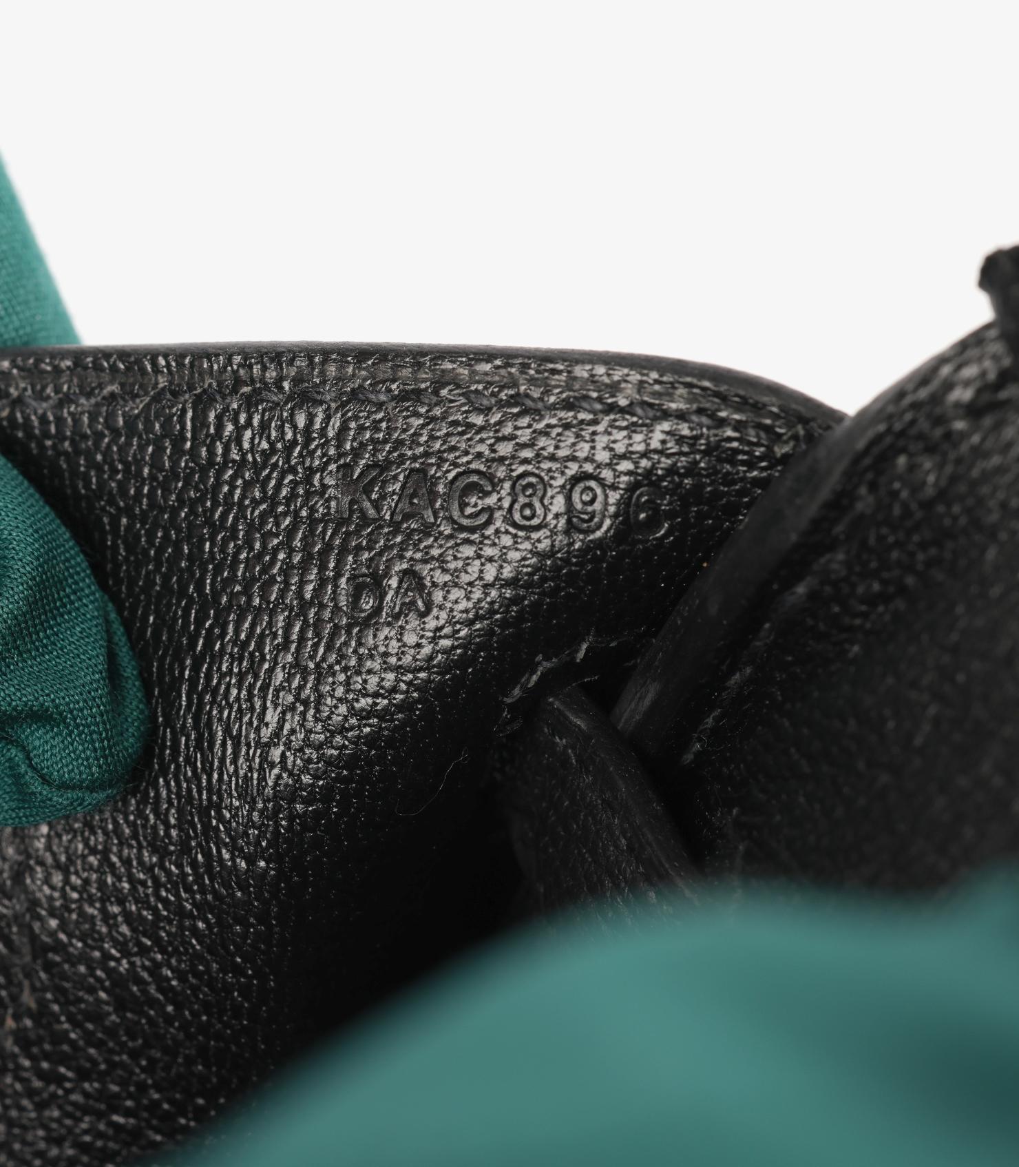 Hermès Birkin 25cm in pelle nera Togo Retourne in vendita 5