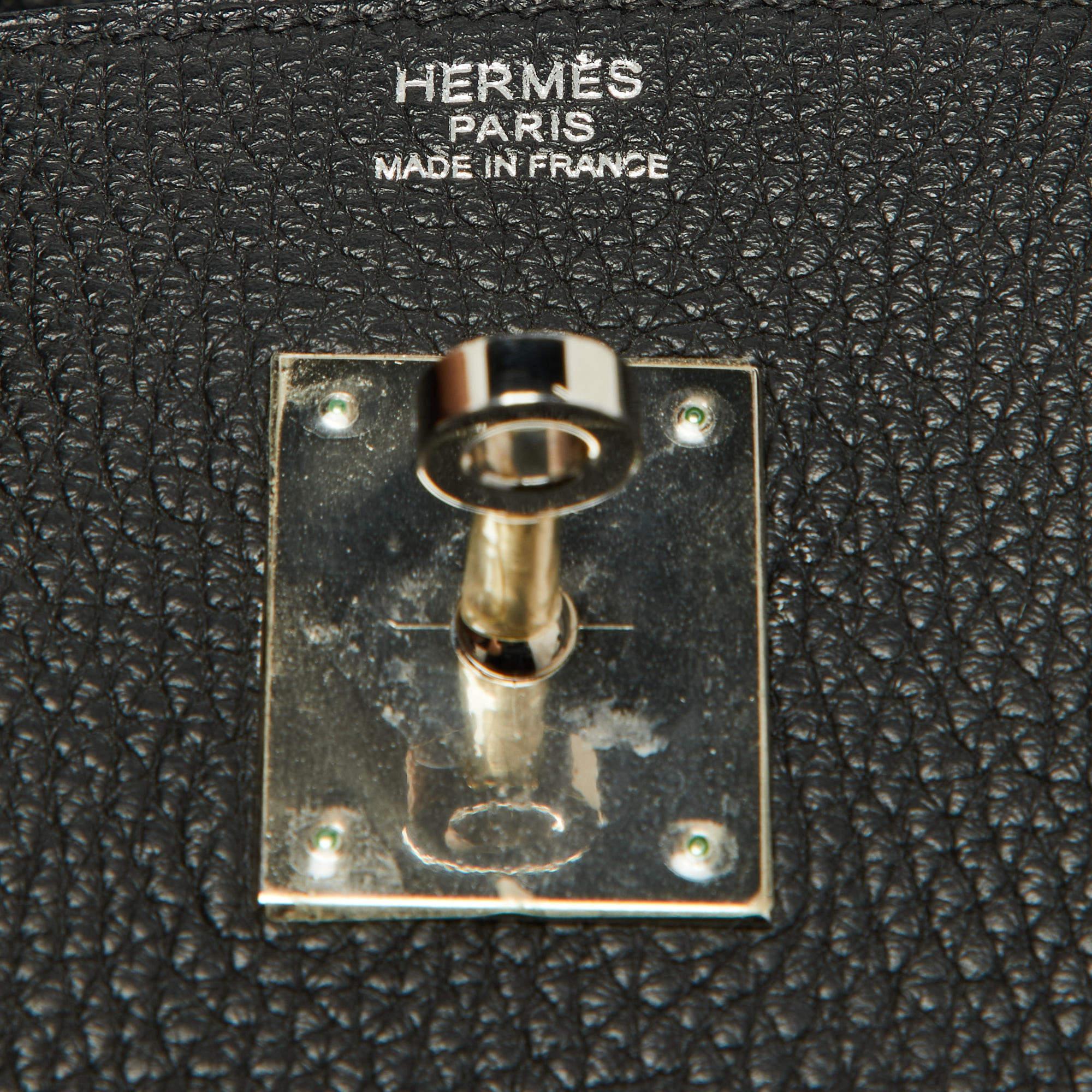 Hermes Black Togo Leather Palladium Finish Birkin 30 Bag 1