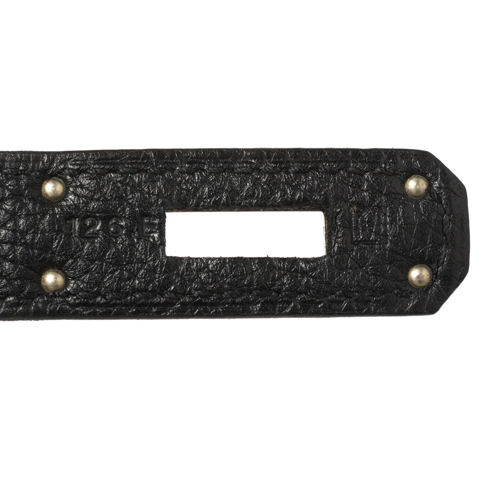 Hermes Black Togo Leather Palladium Hardware Birkin 35 Bag 5