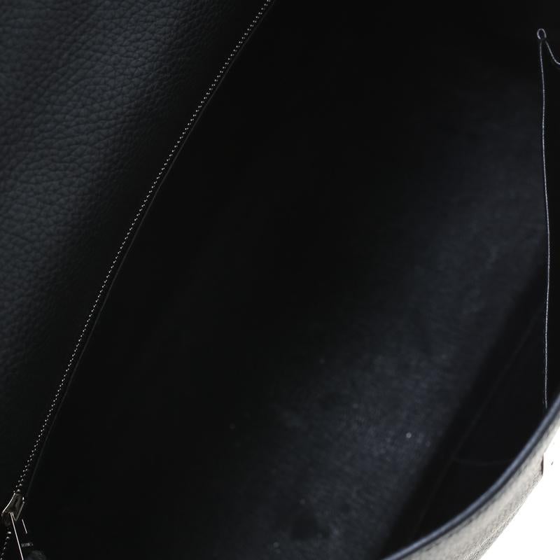 Hermes Black Togo Leather Palladium Hardware Kelly Retourne 32 Bag 5