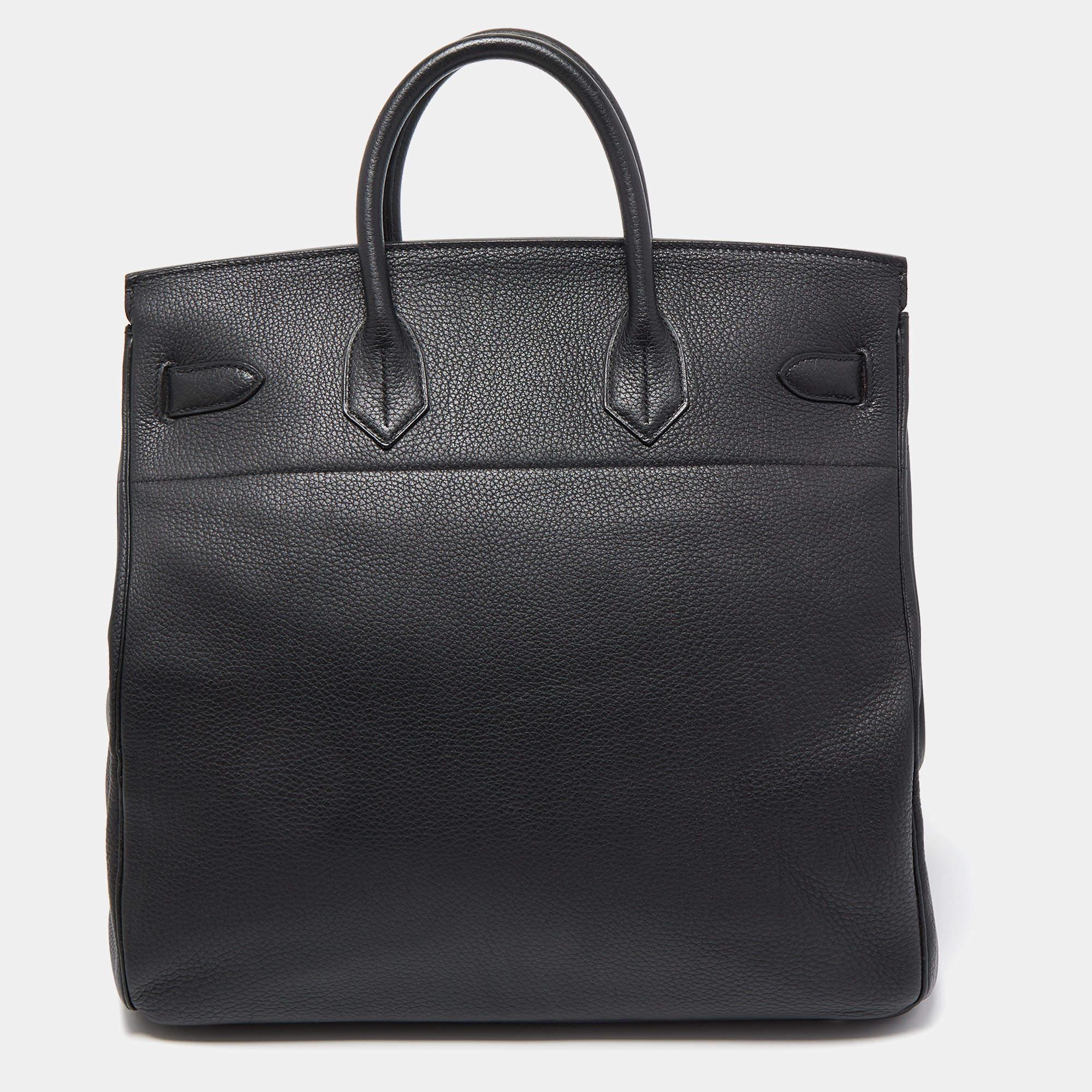 Hermes Black Togo Leather Palladium Plated HAC Birkin 40 Bag 1
