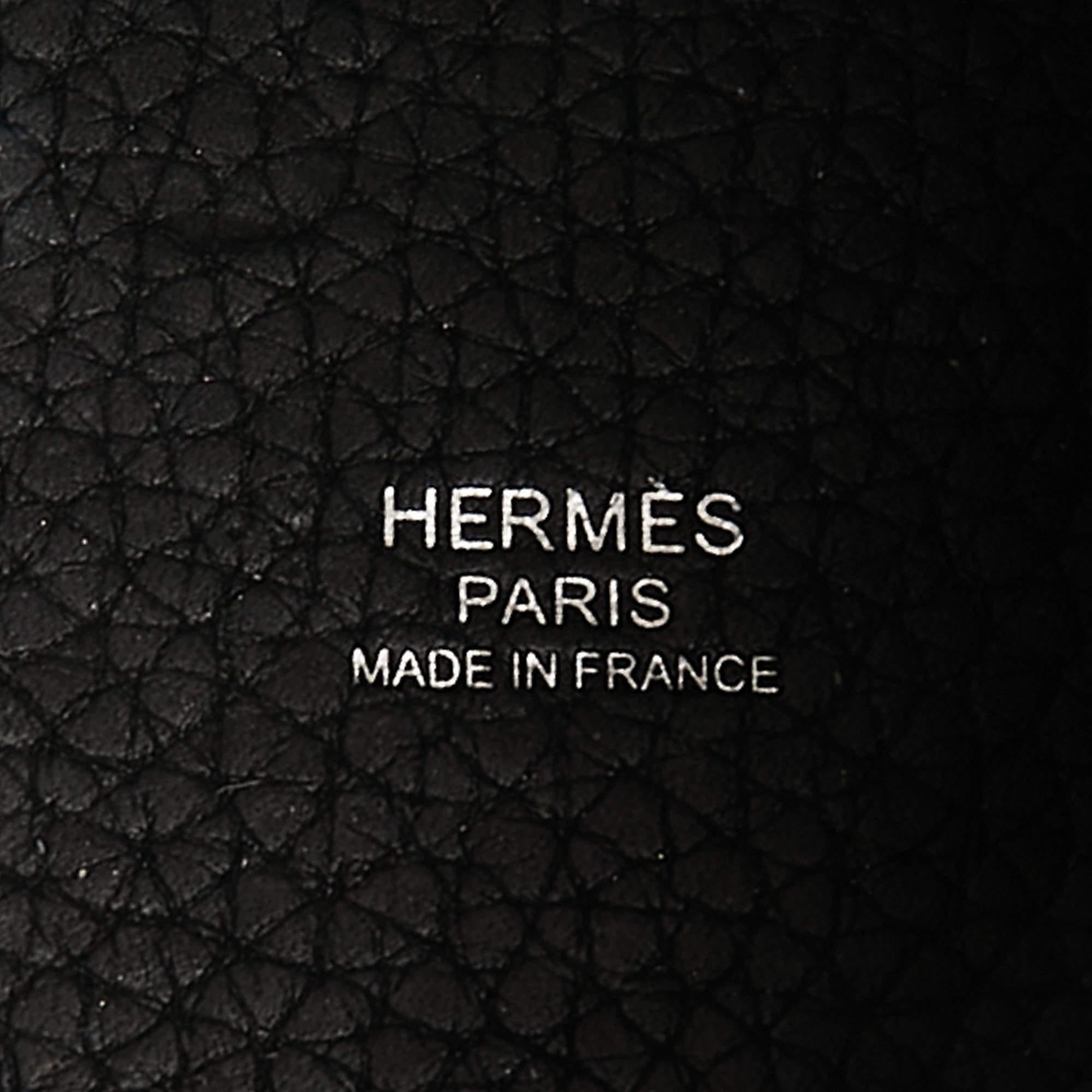 Hermes Black Togo Leather Picotin Lock 18 Bag 10