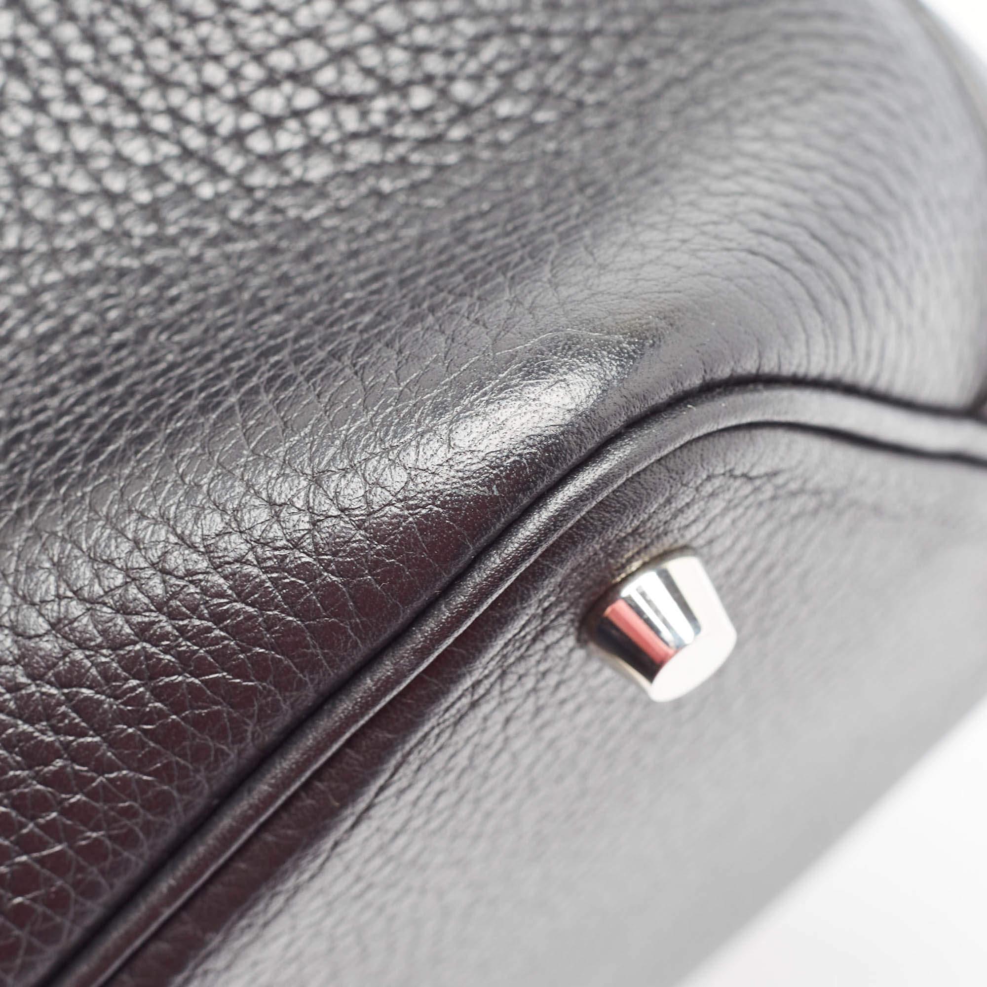 Hermes Black Togo Leather Picotin Lock 18 Bag 2