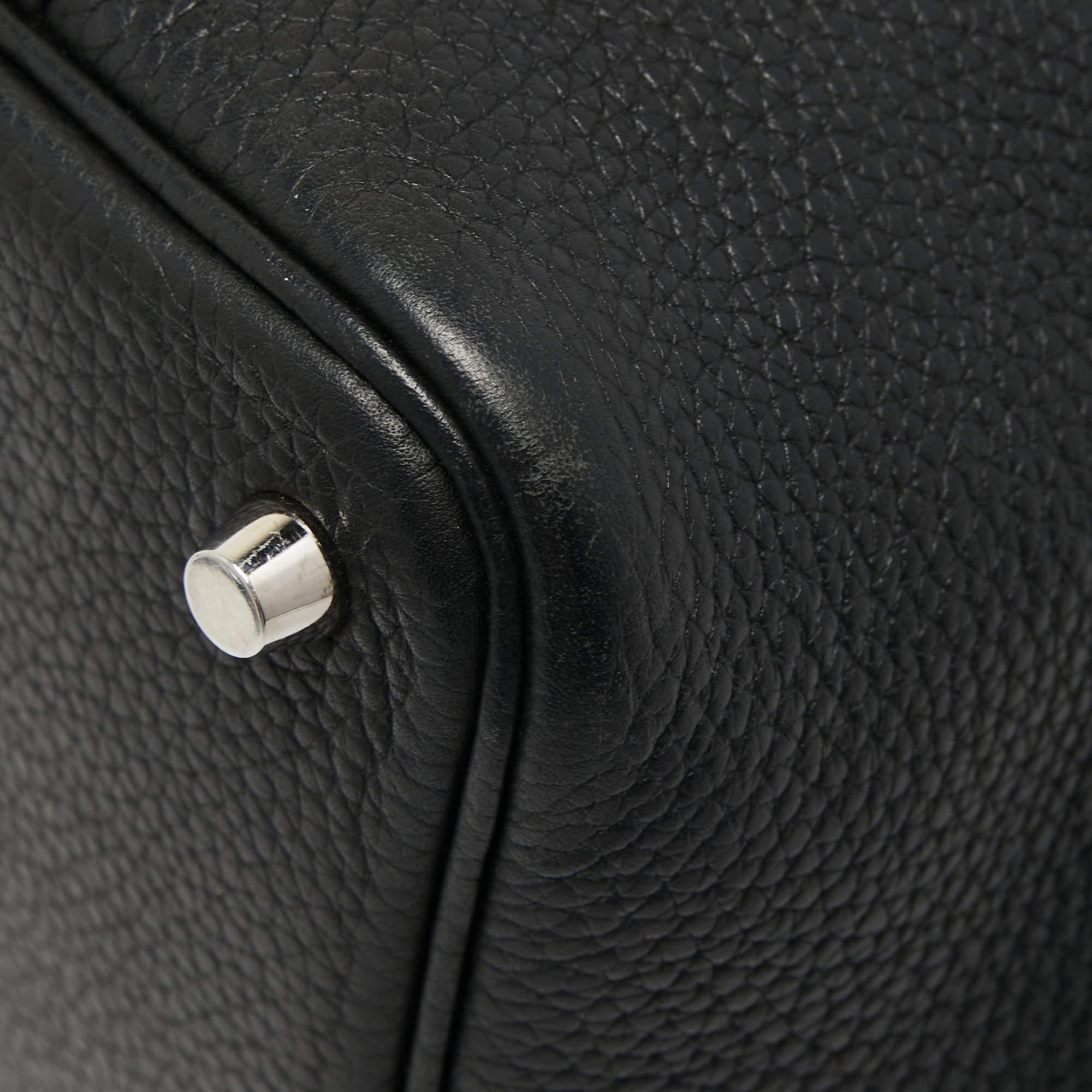 Hermes Black Togo Leather Picotin Lock 18 Bag 2