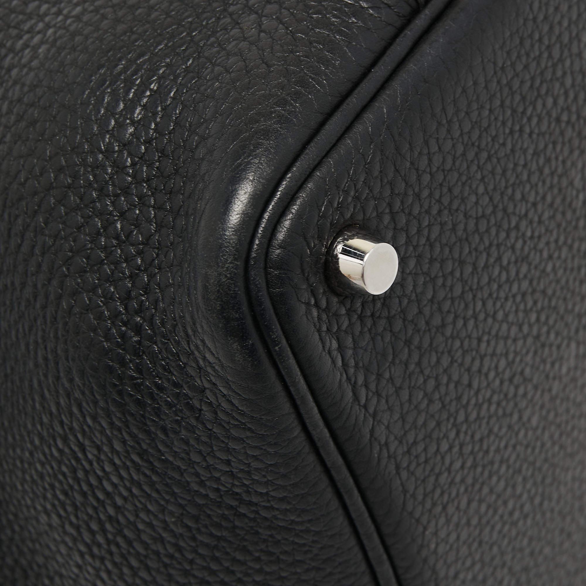 Hermes Black Togo Leather Picotin Lock 18 Bag 3