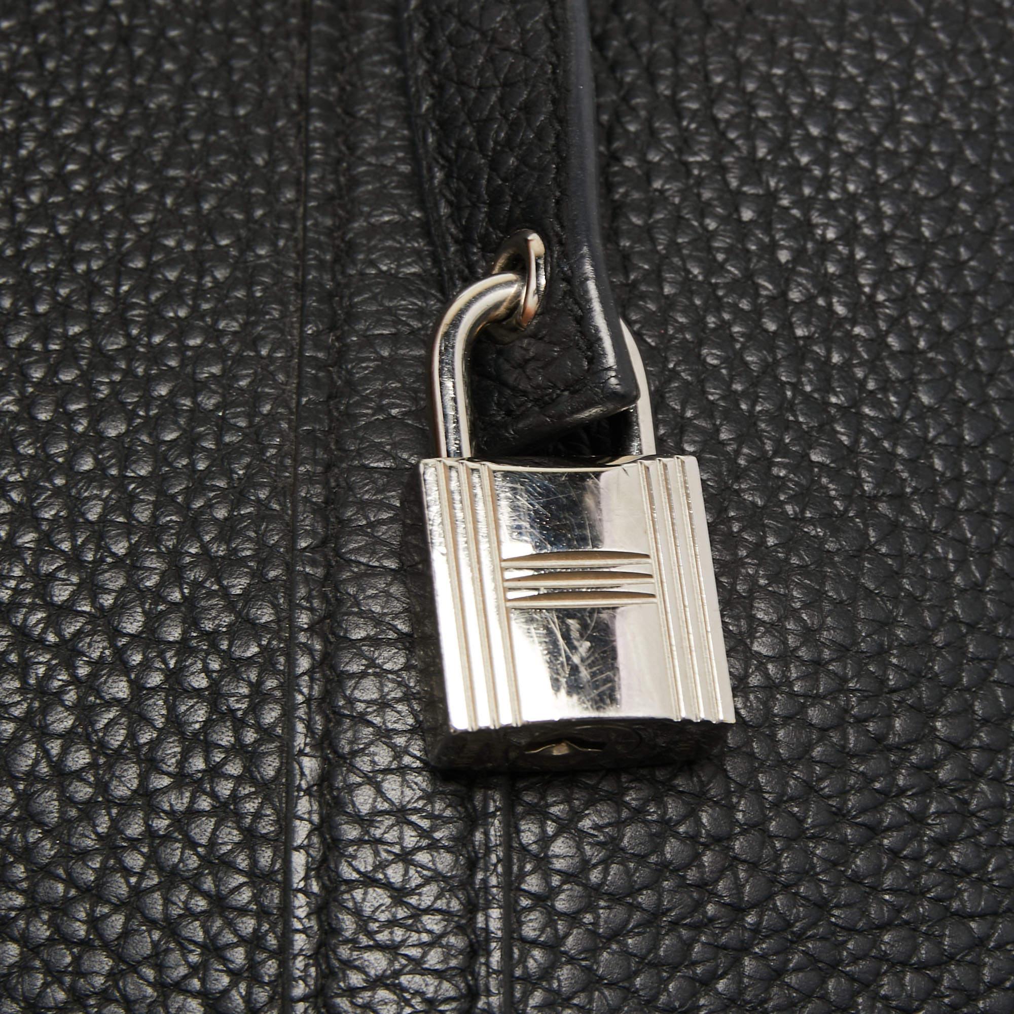 Hermes Black Togo Leather Picotin Lock 18 Bag 4