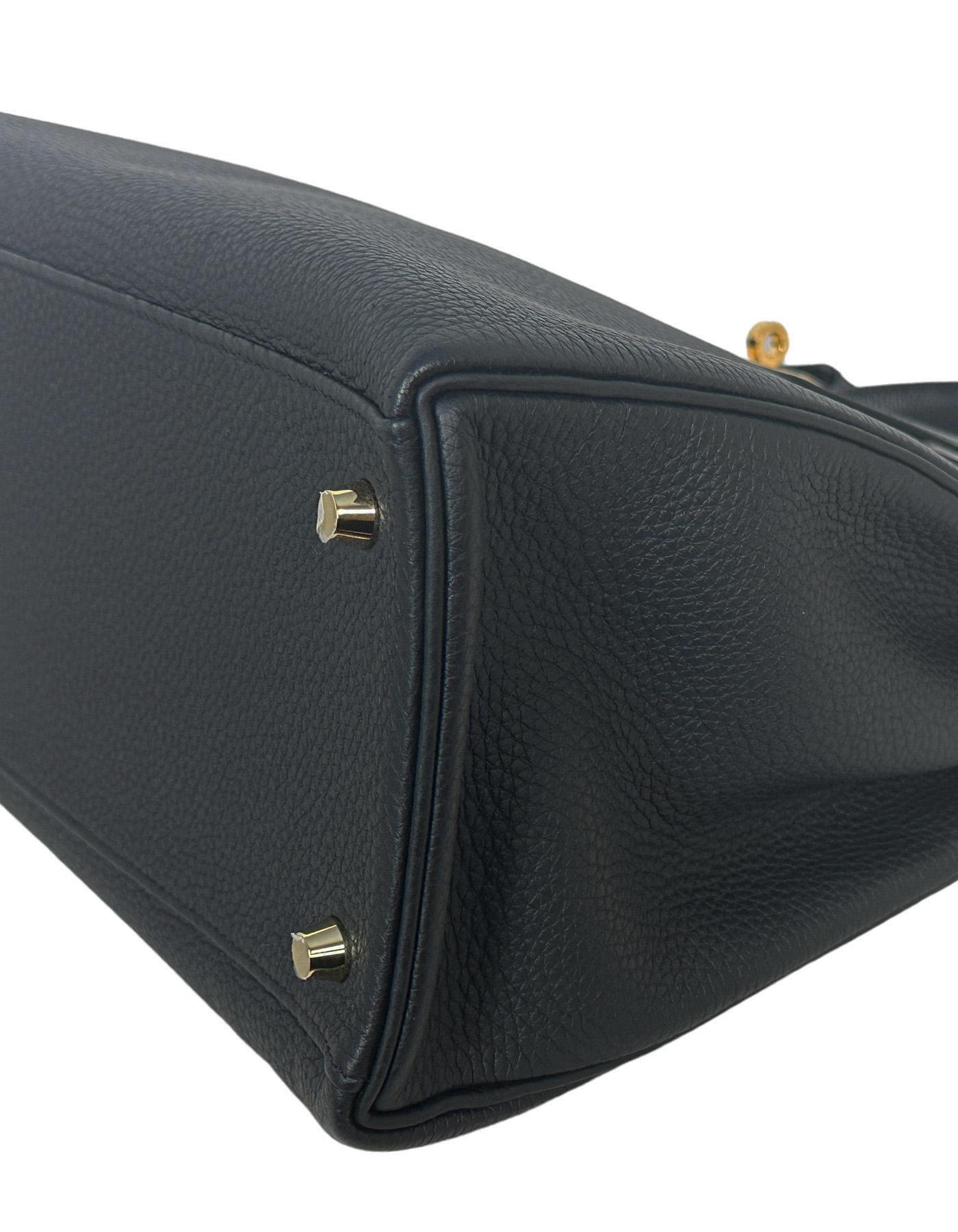 Hermes Black Togo Leather Retourne 35cm Kelly Bag w/ GHW 3