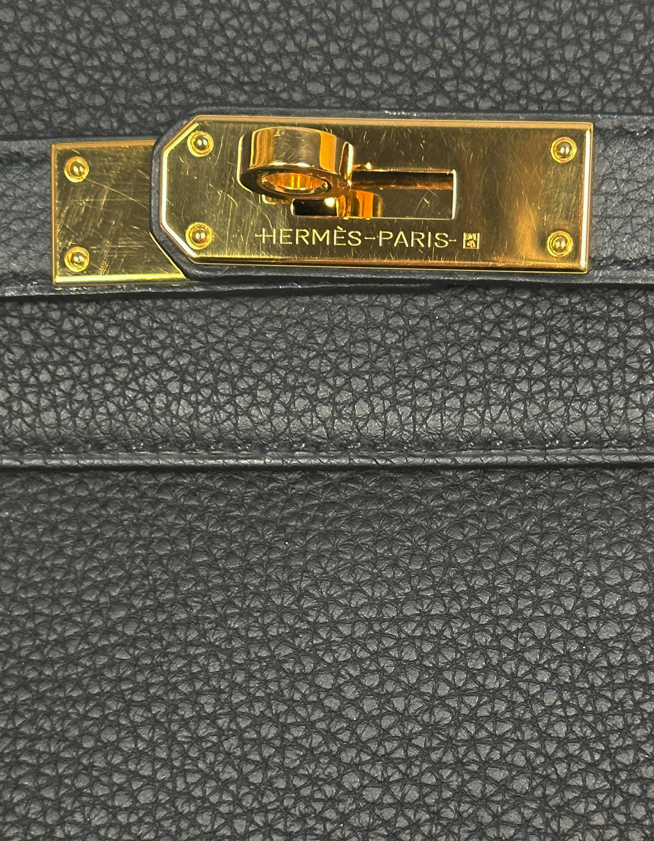 Hermes Black Togo Leather Retourne 35cm Kelly Bag w/ GHW 5