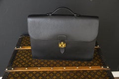Hermes Black Togo Leather Sac A Depeches Briefcase, Hermes Briefcase, Hermes bag