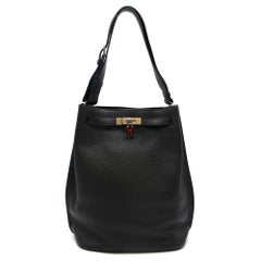 Hermes Black Togo Leather So Kelly 26
