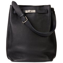 Hermès Black Togo Leather So Kelly 26cm