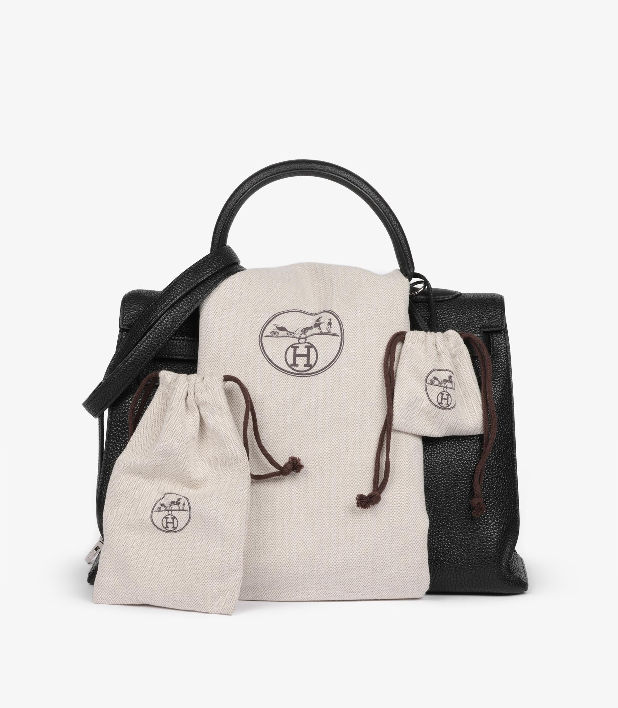 Hermès Black Togo Leather Vintage Kelly 35cm Sellier For Sale 7