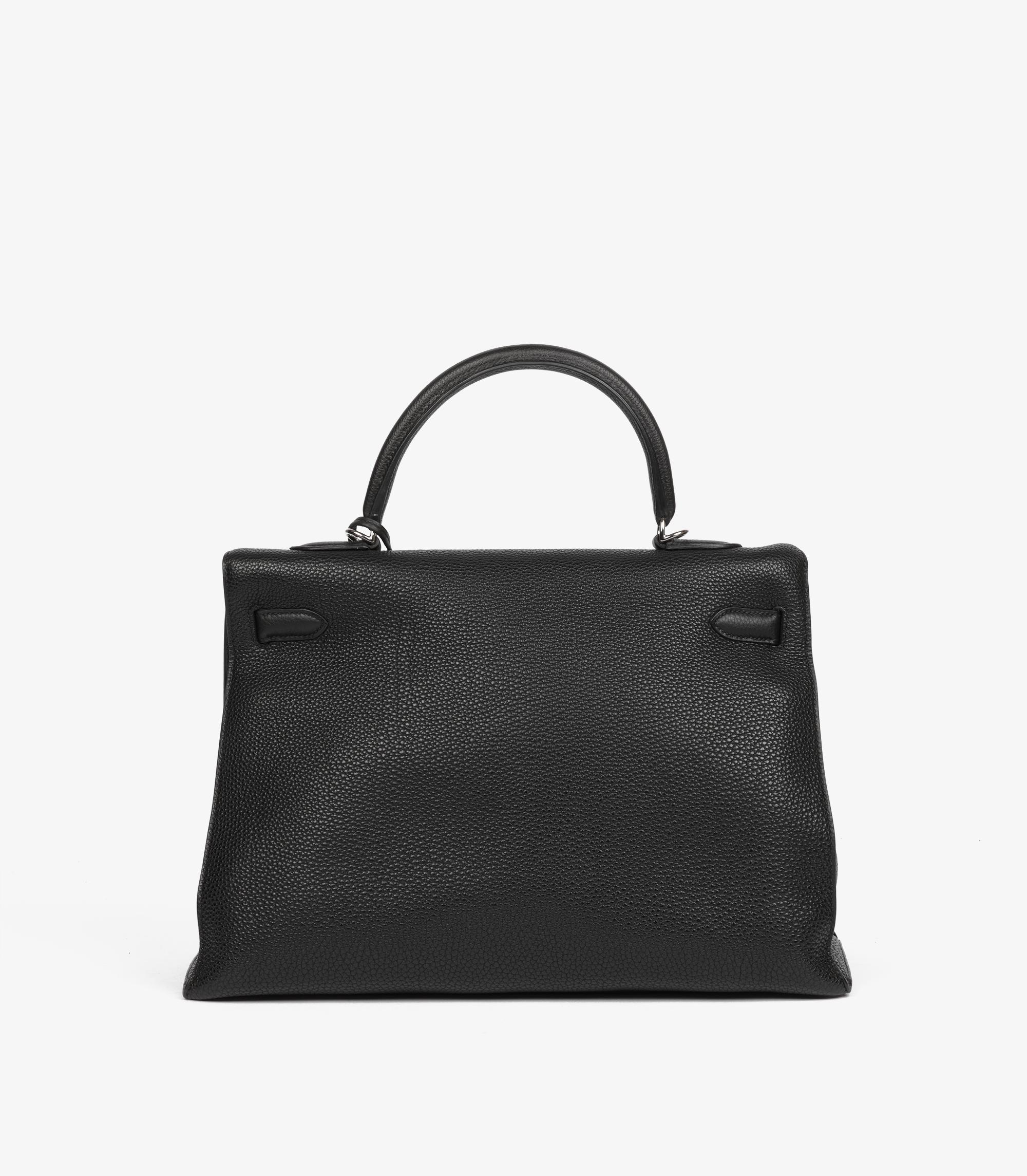 Hermès Black Togo Leather Vintage Kelly 35cm Sellier For Sale 1