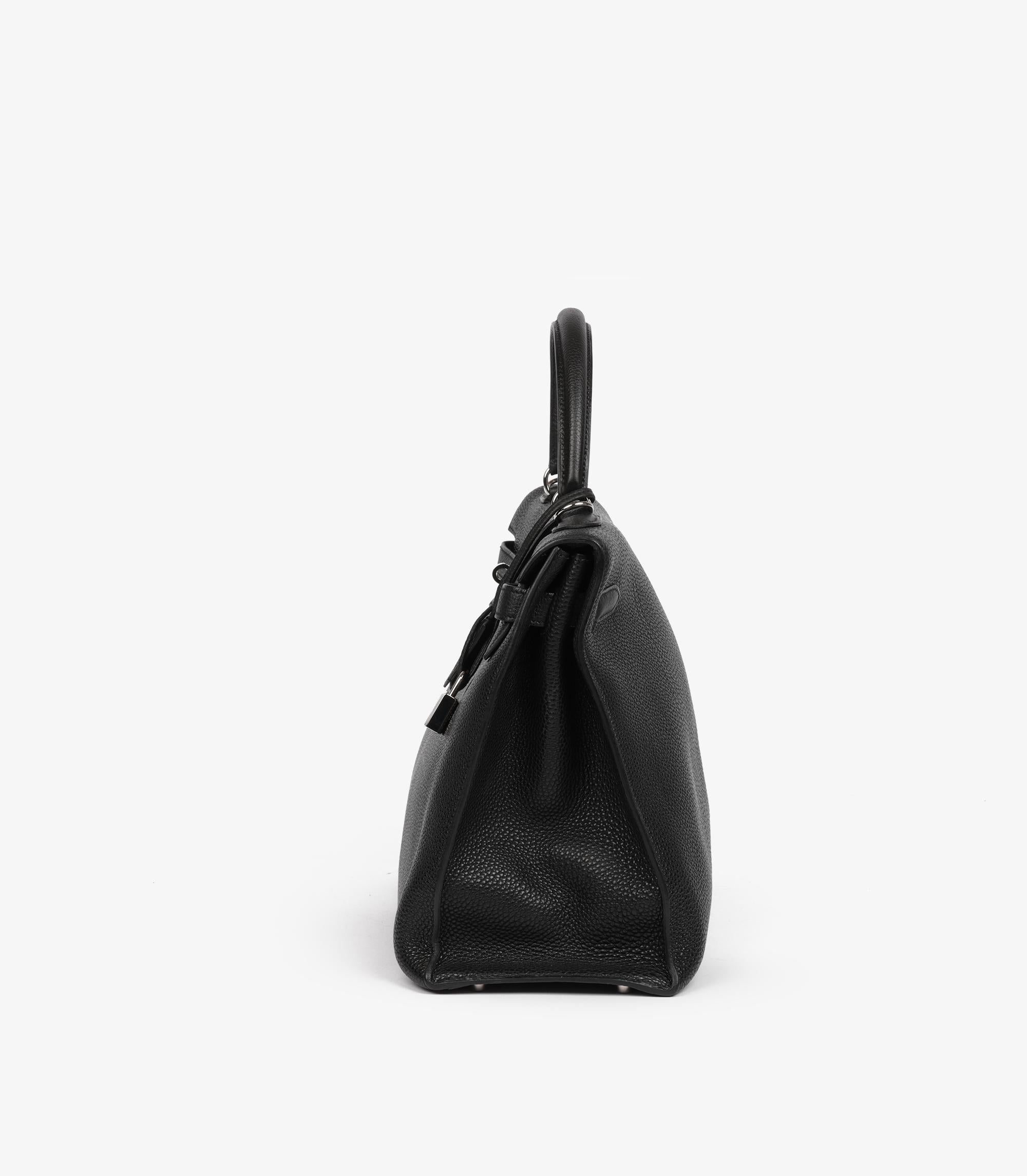 Hermès Black Togo Leather Vintage Kelly 35cm Sellier For Sale 2