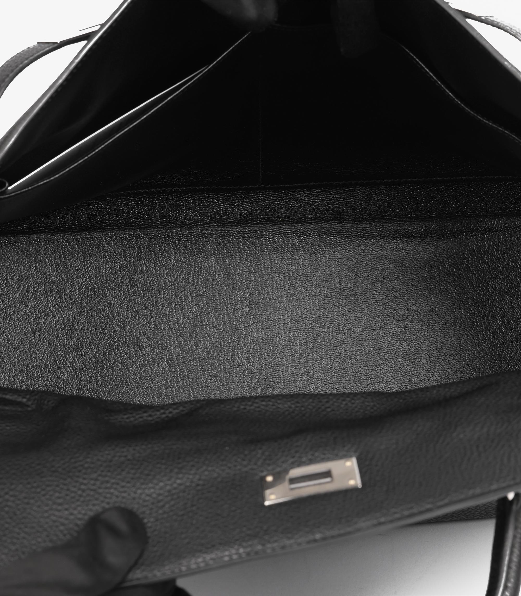 Hermès Black Togo Leather Vintage Kelly 35cm Sellier For Sale 4